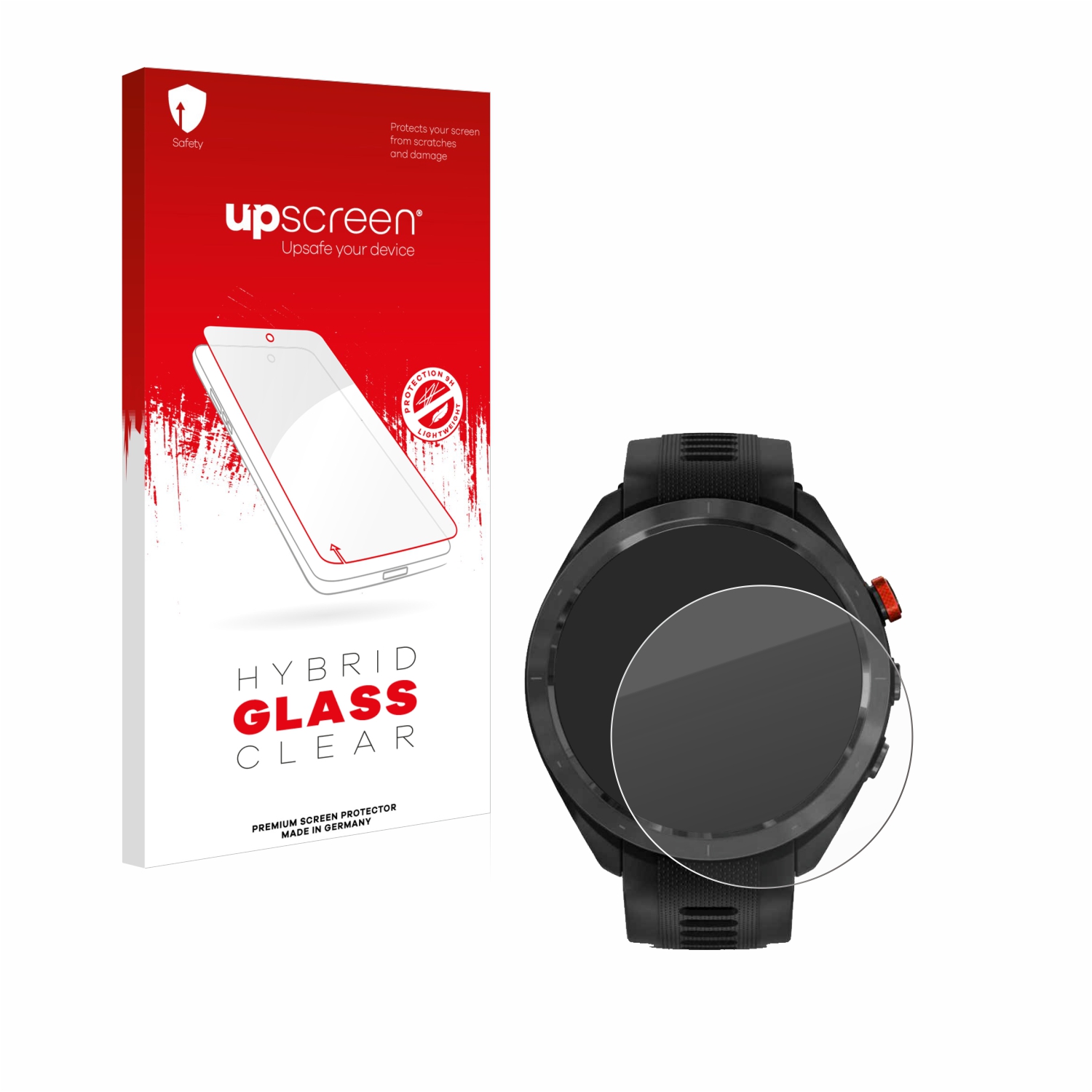čirá skleněná fólie upscreen Hybrid Glas pro Garmin Approach S70 (47 mm)