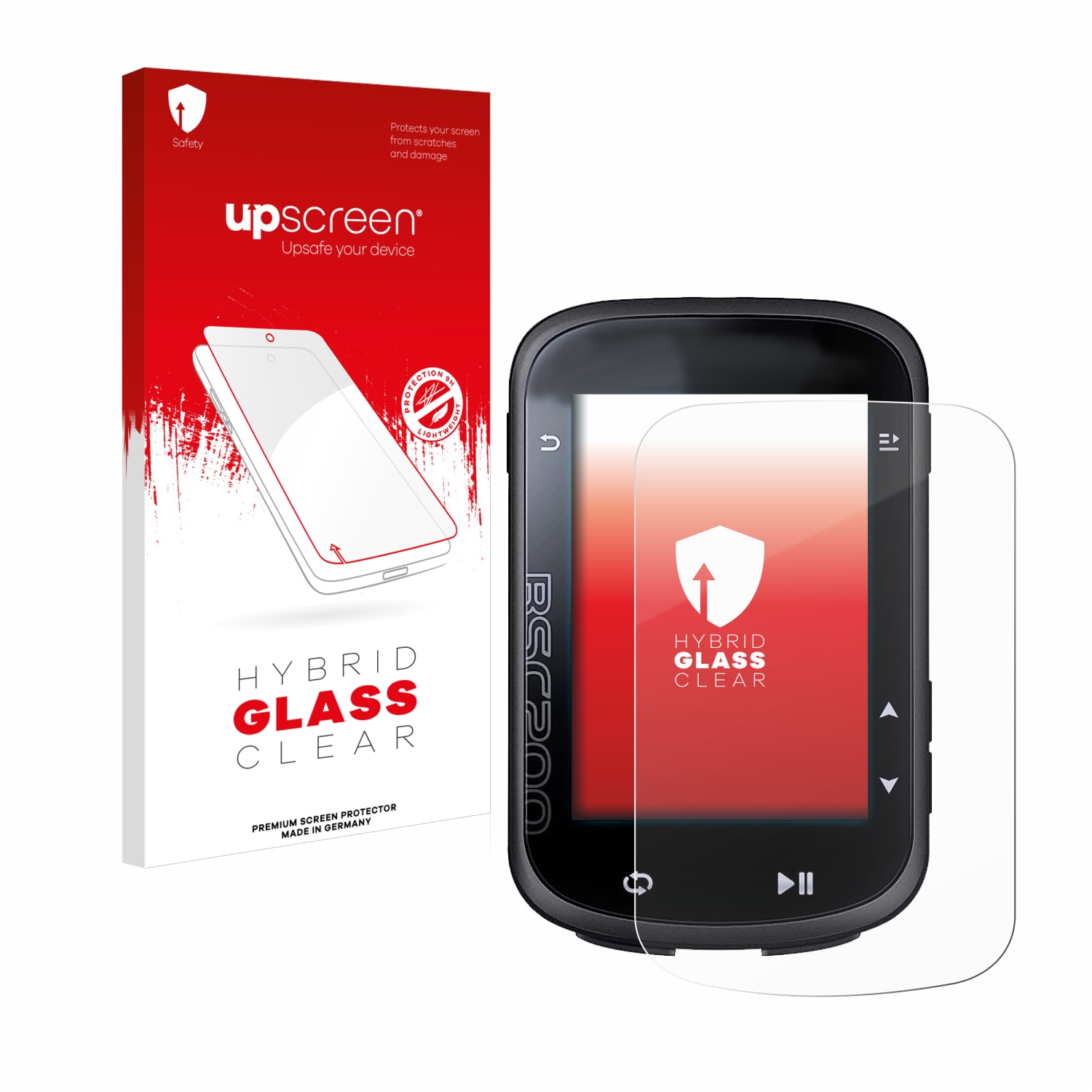 čirá skleněná fólie upscreen Hybrid Glas pro igpsport BSC200
