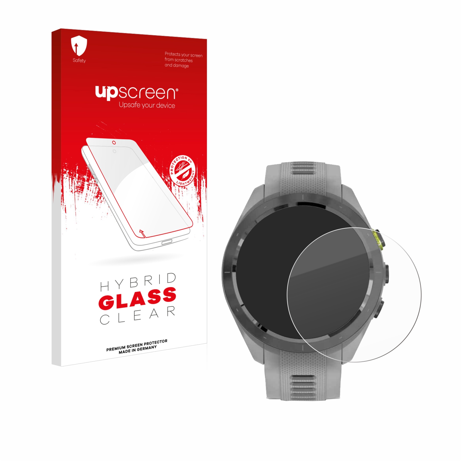 čirá skleněná fólie upscreen Hybrid Glas pro Garmin Approach S70 (42 mm)
