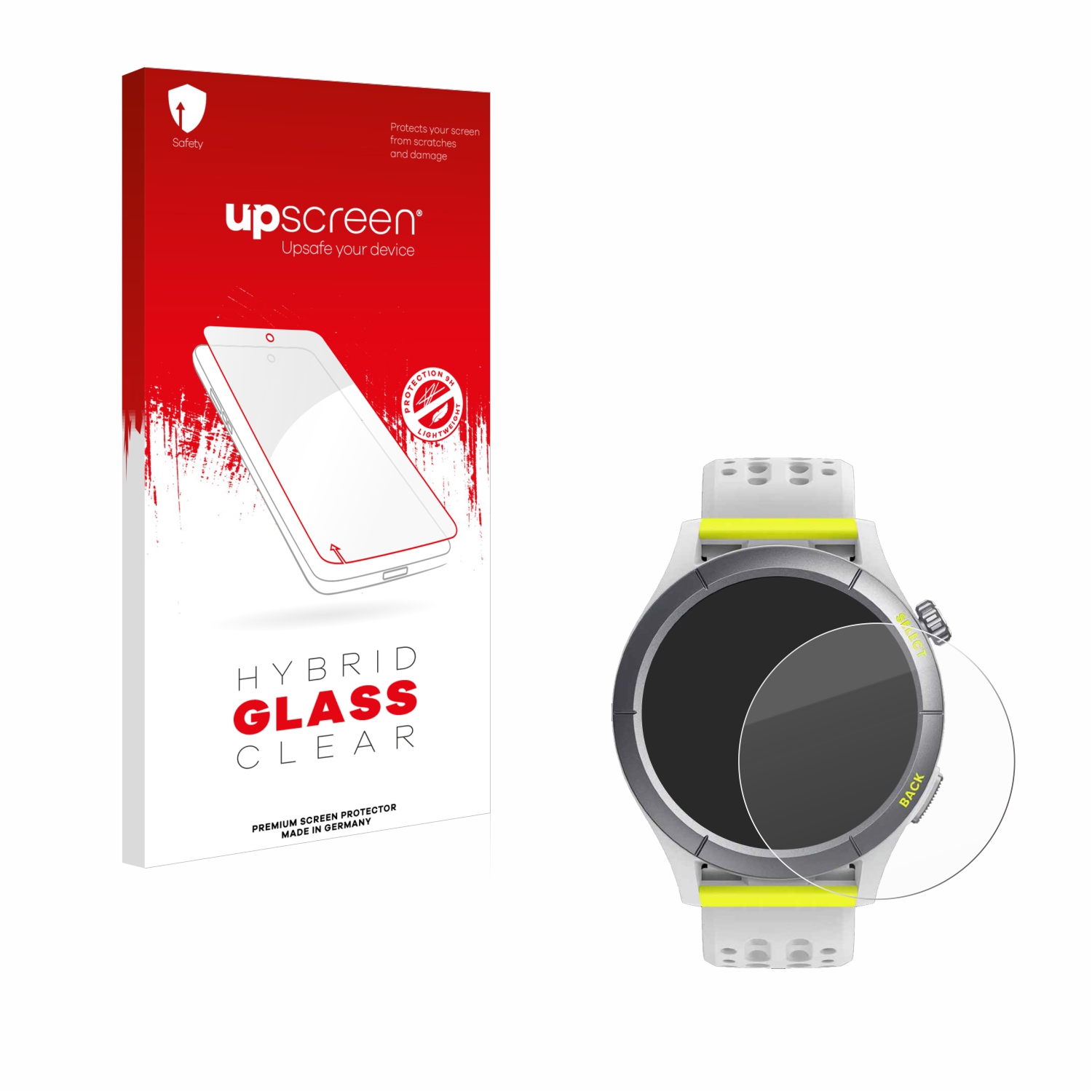 čirá skleněná fólie upscreen Hybrid Glas pro Huami Amazfit Cheetah