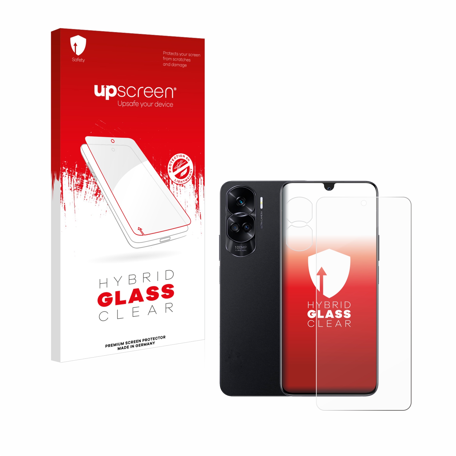 čirá skleněná fólie upscreen Hybrid Glas pro Honor 90 Lite (displej+Kamera)