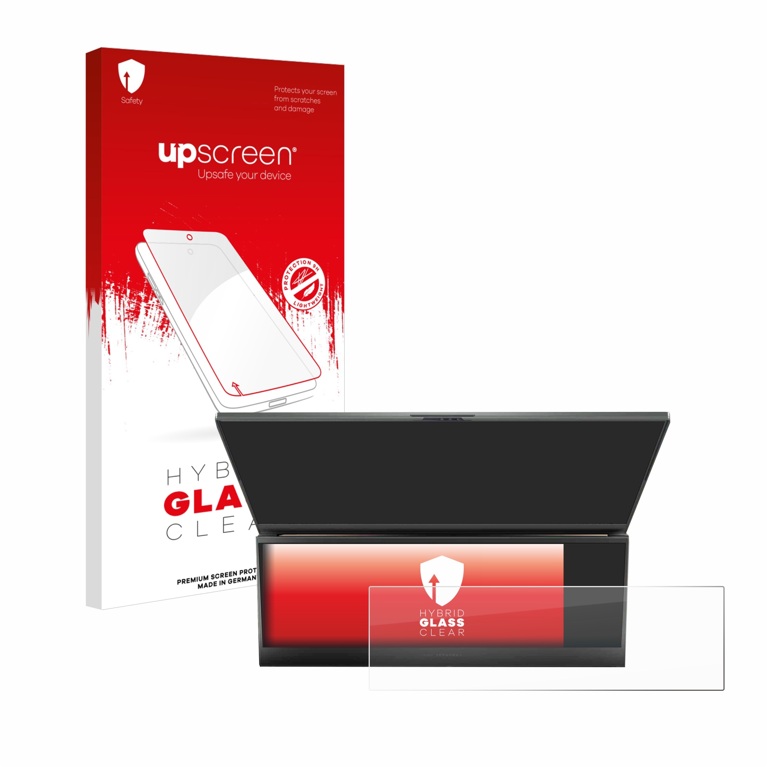 čirá skleněná fólie upscreen Hybrid Glas pro ASUS ROG Zephyrus Duo 16 2023 (pouze Touch Bar)