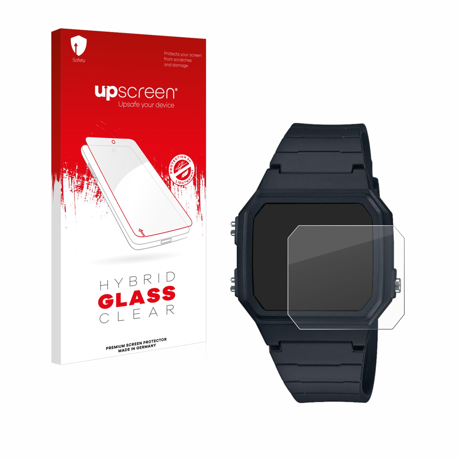 čirá skleněná fólie upscreen Hybrid Glas pro Casio W-217H-1AVCF