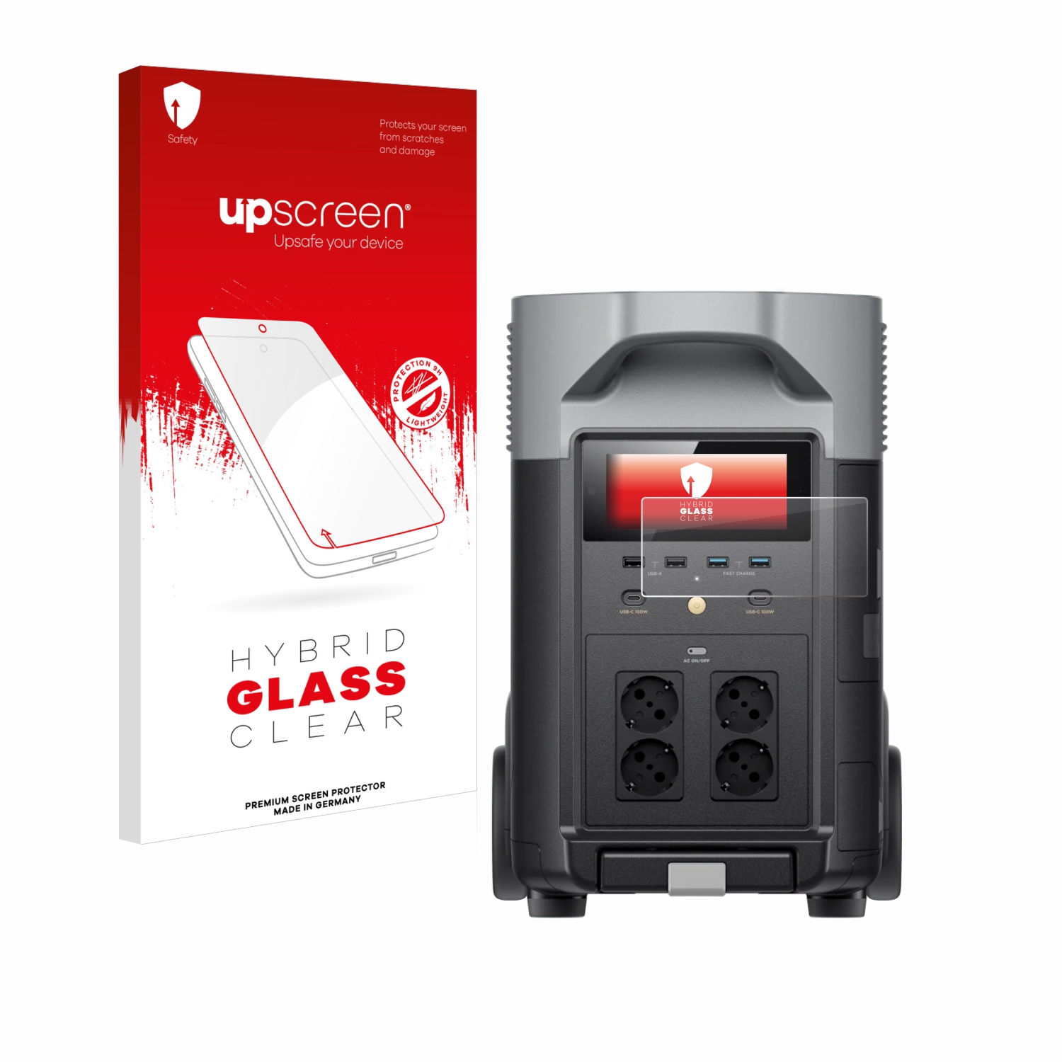 čirá skleněná fólie upscreen Hybrid Glas pro EcoFlow DELTA Pro