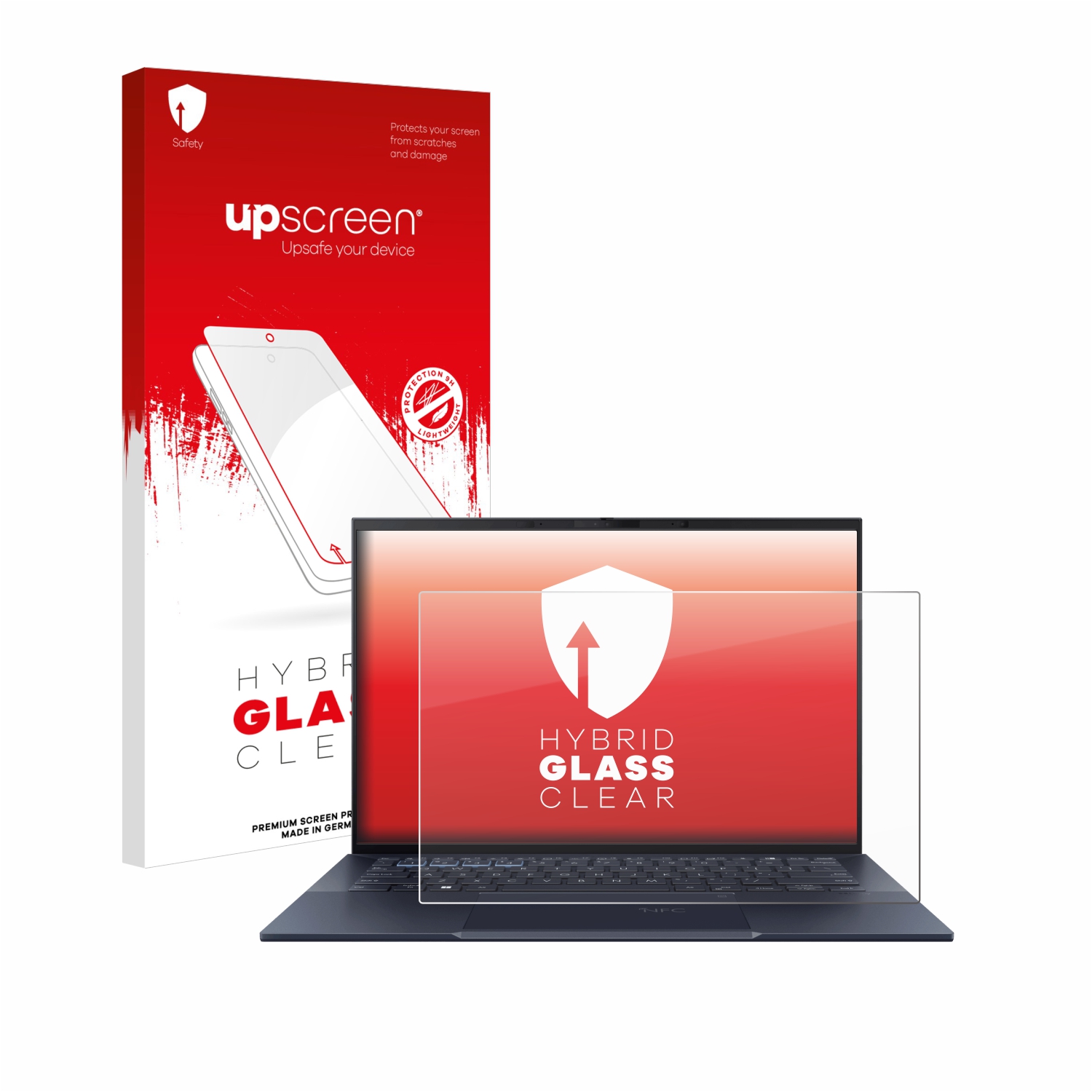 čirá skleněná fólie upscreen Hybrid Glas pro ASUS ExpertBook B9 B9400