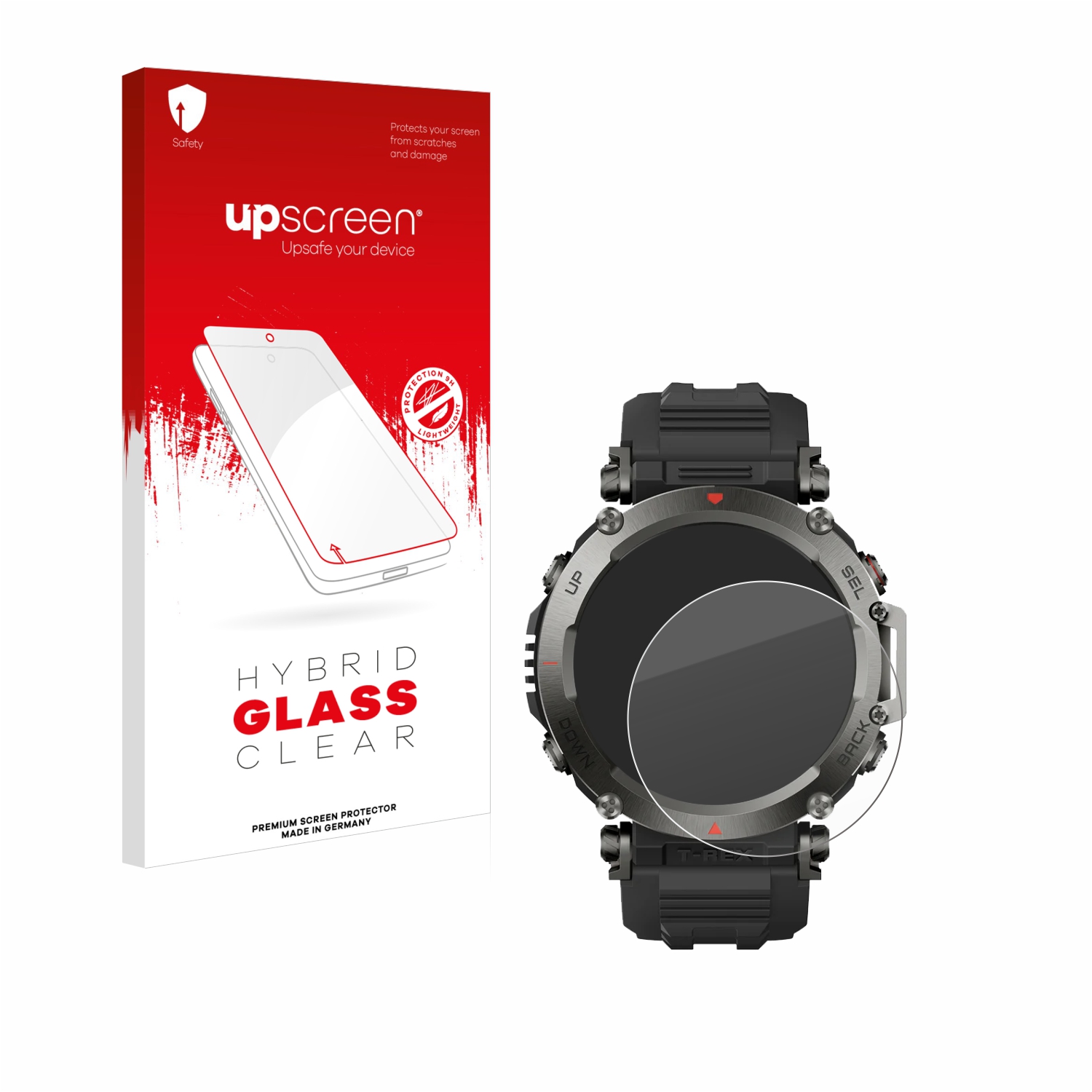 čirá skleněná fólie upscreen Hybrid Glas pro Huami Amazfit T-Rex Ultra
