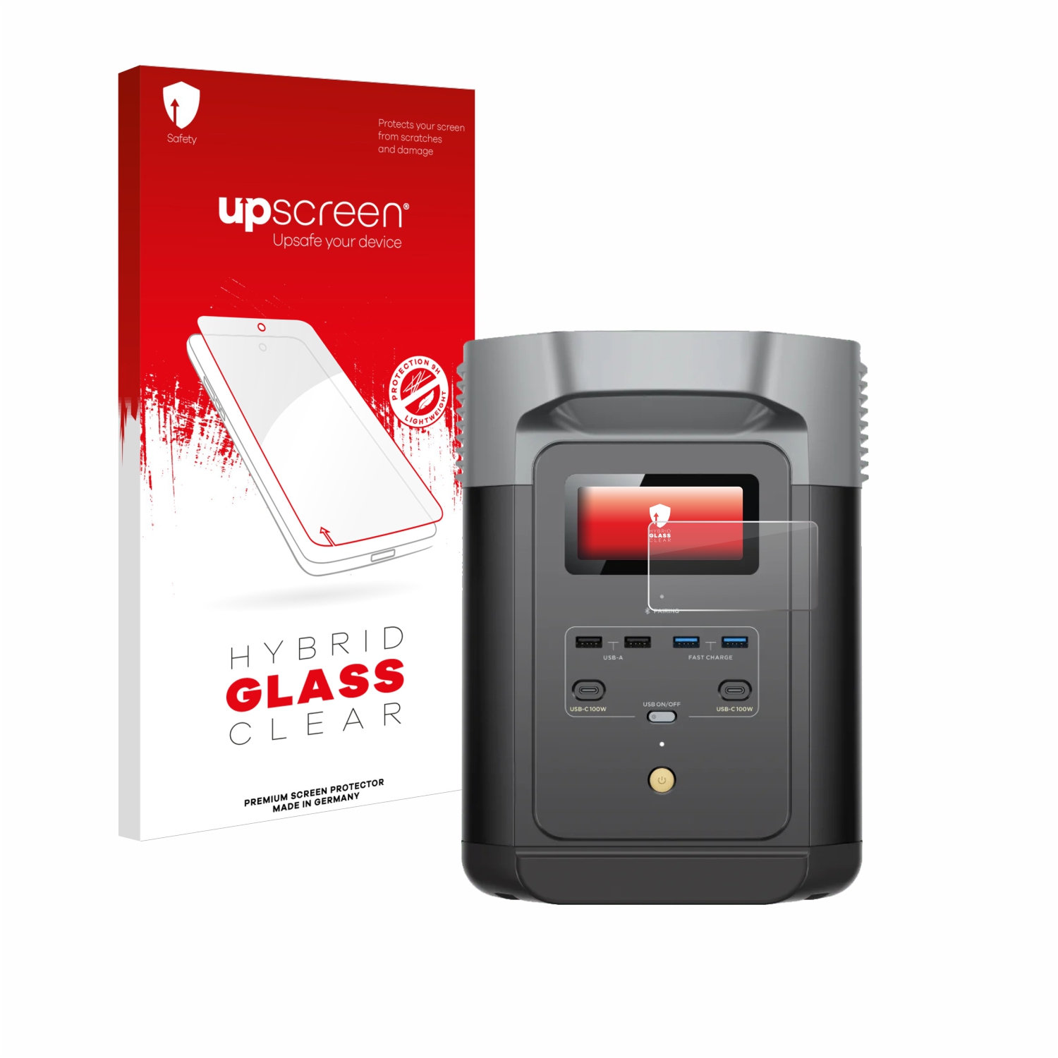čirá skleněná fólie upscreen Hybrid Glas pro EcoFlow DELTA 2