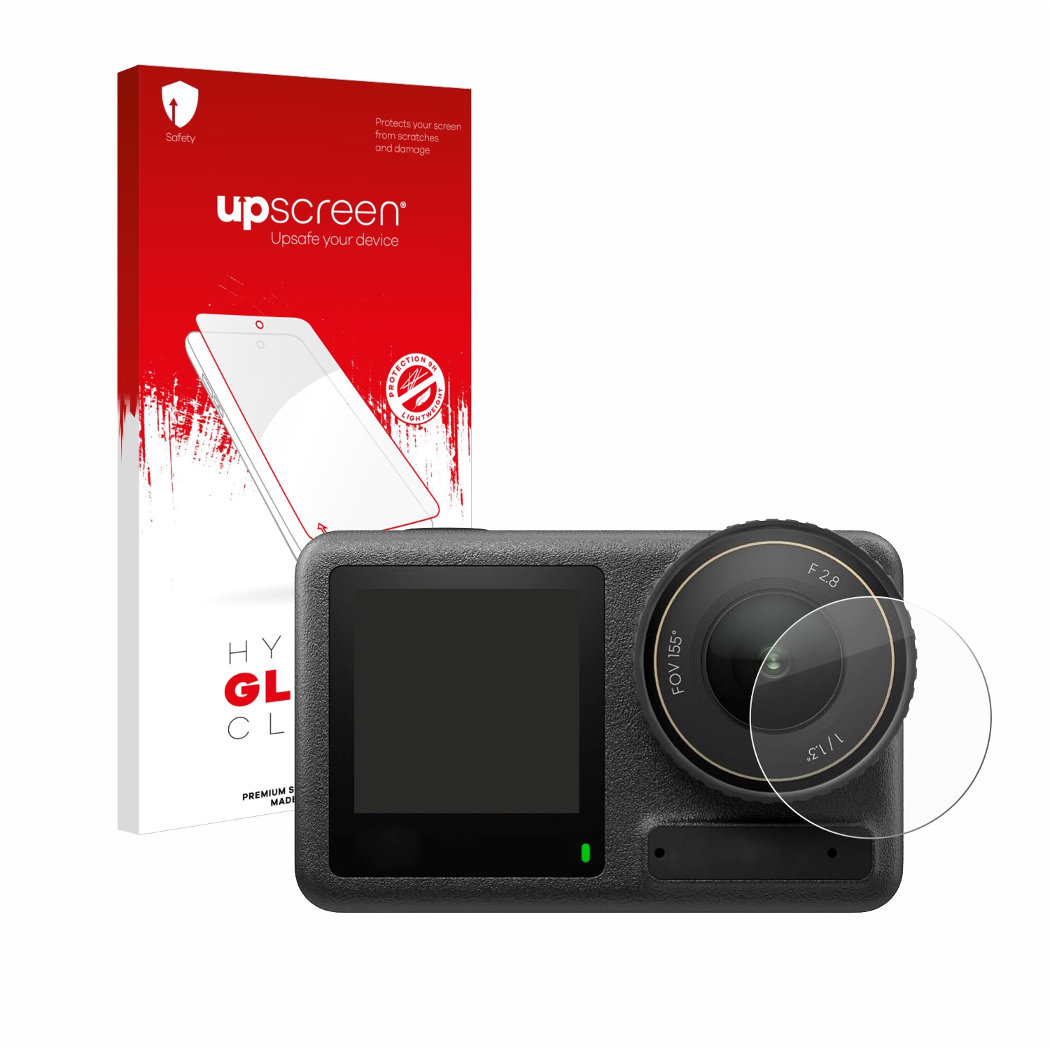 čirá skleněná fólie upscreen Hybrid Glas pro DJI Osmo Action 4 (čočka)