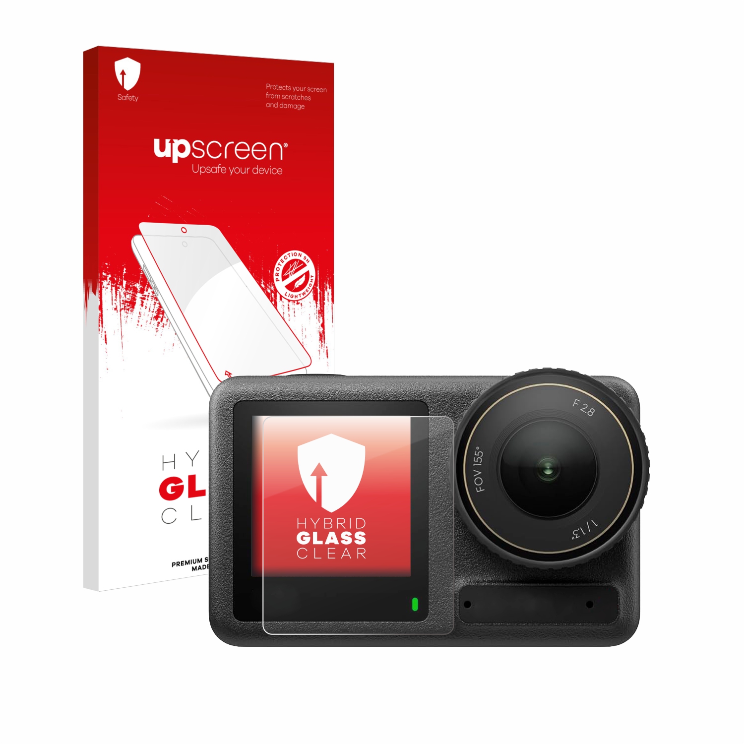 čirá skleněná fólie upscreen Hybrid Glas pro DJI Osmo Action 4 (přední displej)