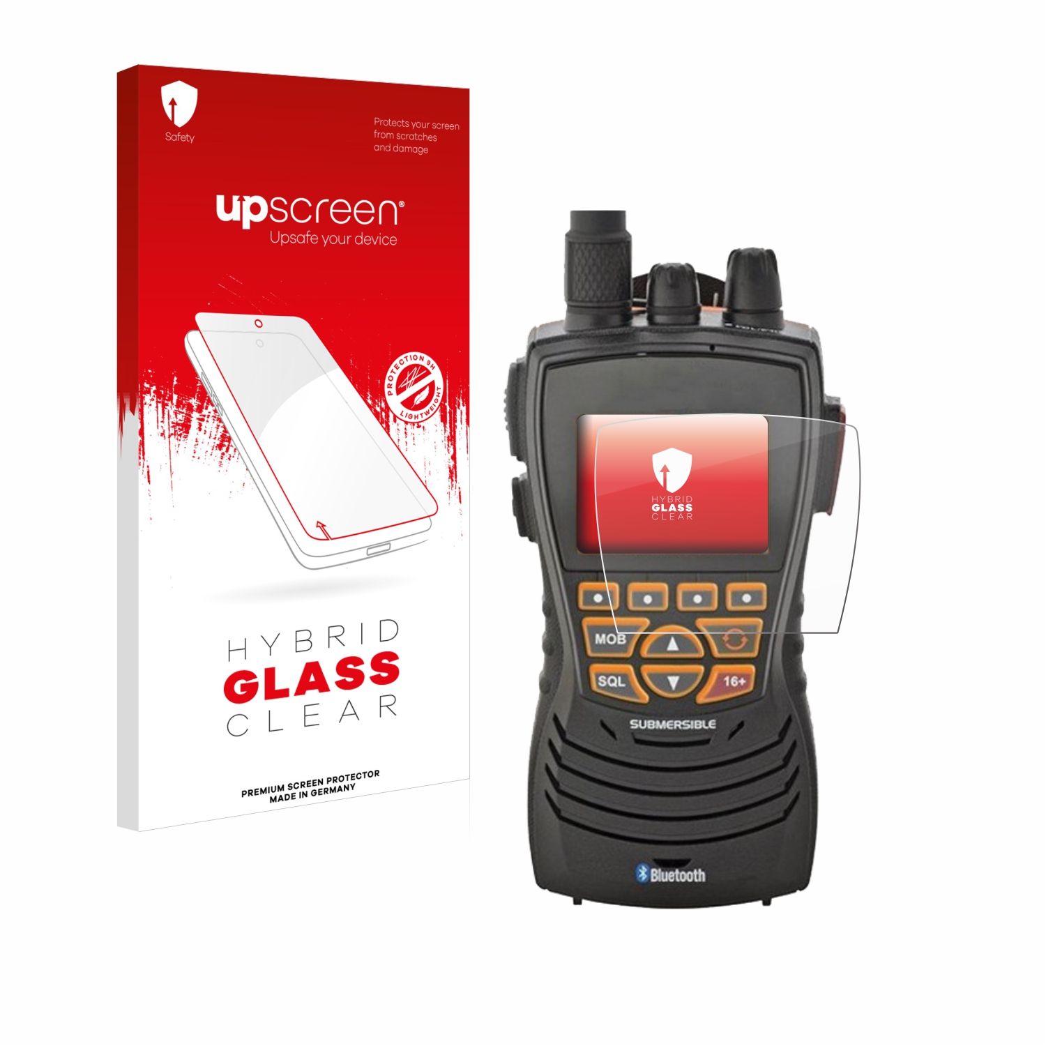 čirá skleněná fólie upscreen Hybrid Glas pro Cobra Marine HH600