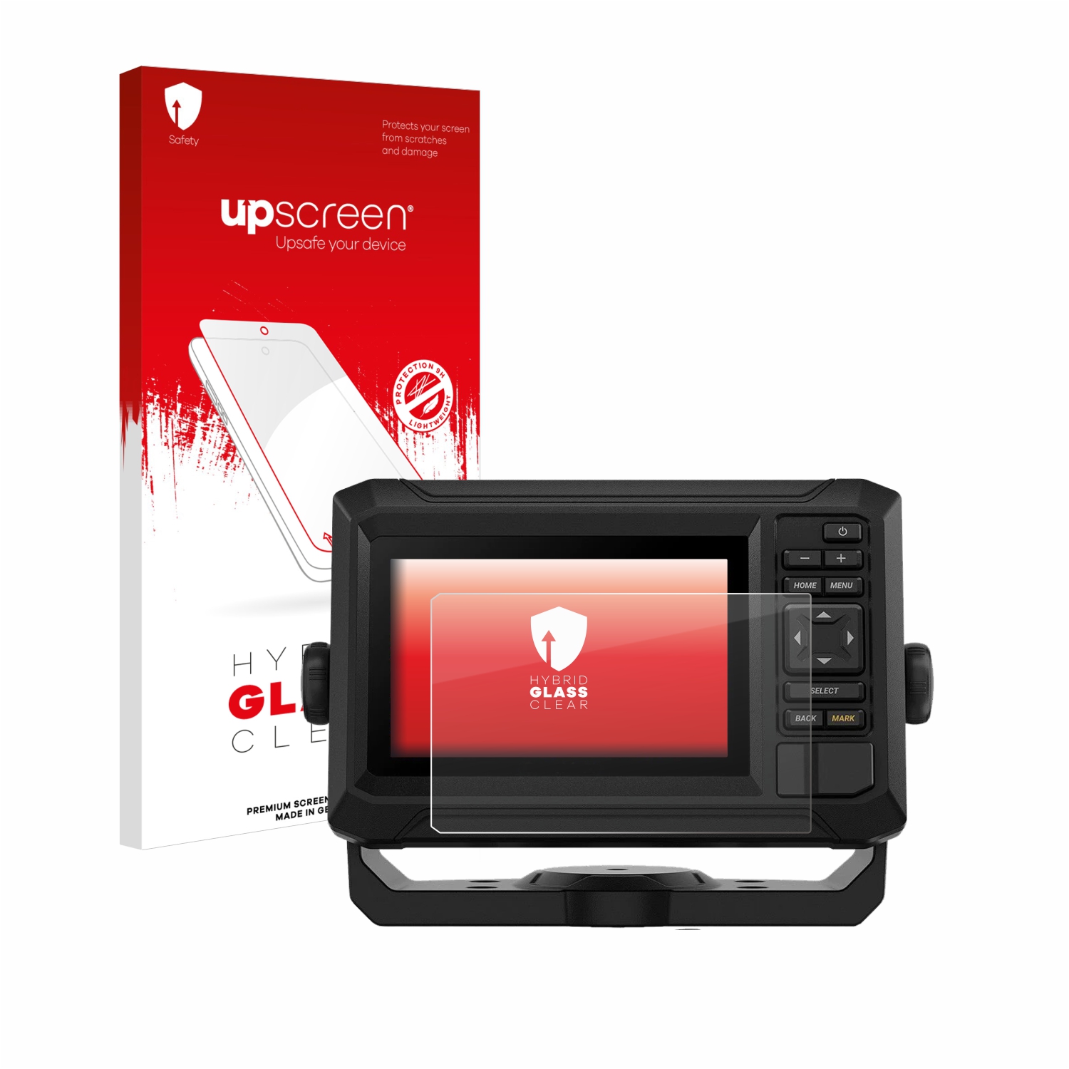 čirá skleněná fólie upscreen Hybrid Glas pro Garmin ECHOMAP UHD2 5