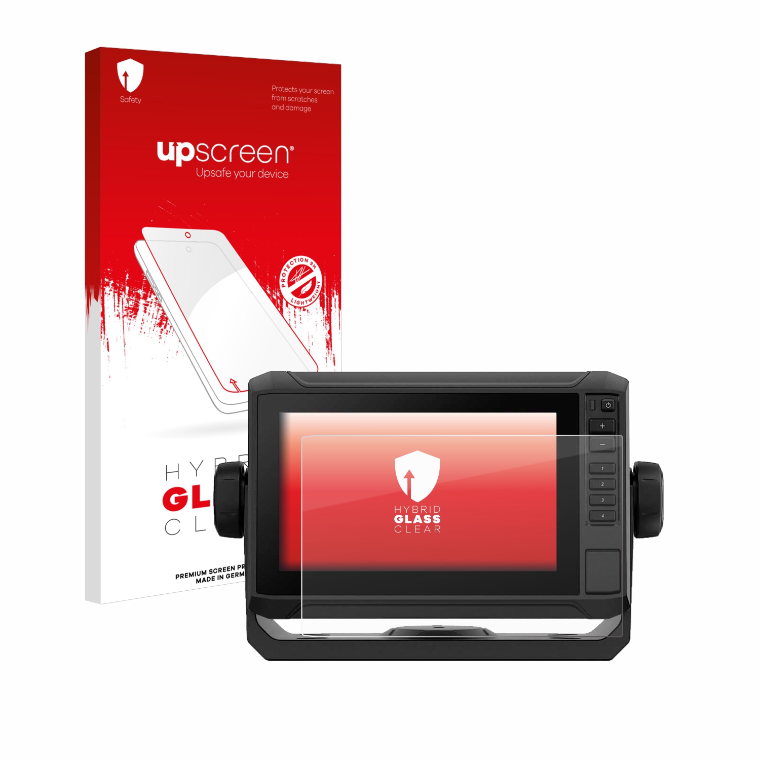 čirá skleněná fólie upscreen Hybrid Glas pro Garmin ECHOMAP UHD2 7 Touchscreen