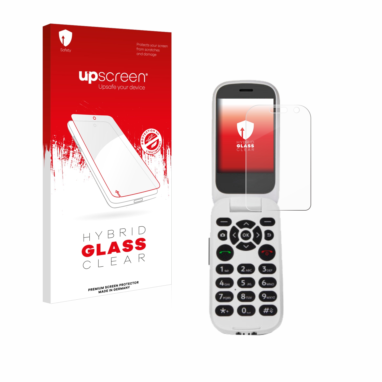 čirá skleněná fólie upscreen Hybrid Glas pro Doro 7080