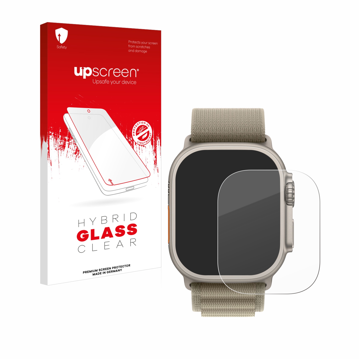 čirá skleněná fólie upscreen Hybrid Glas pro Apple Watch Ultra 2 (49 mm)