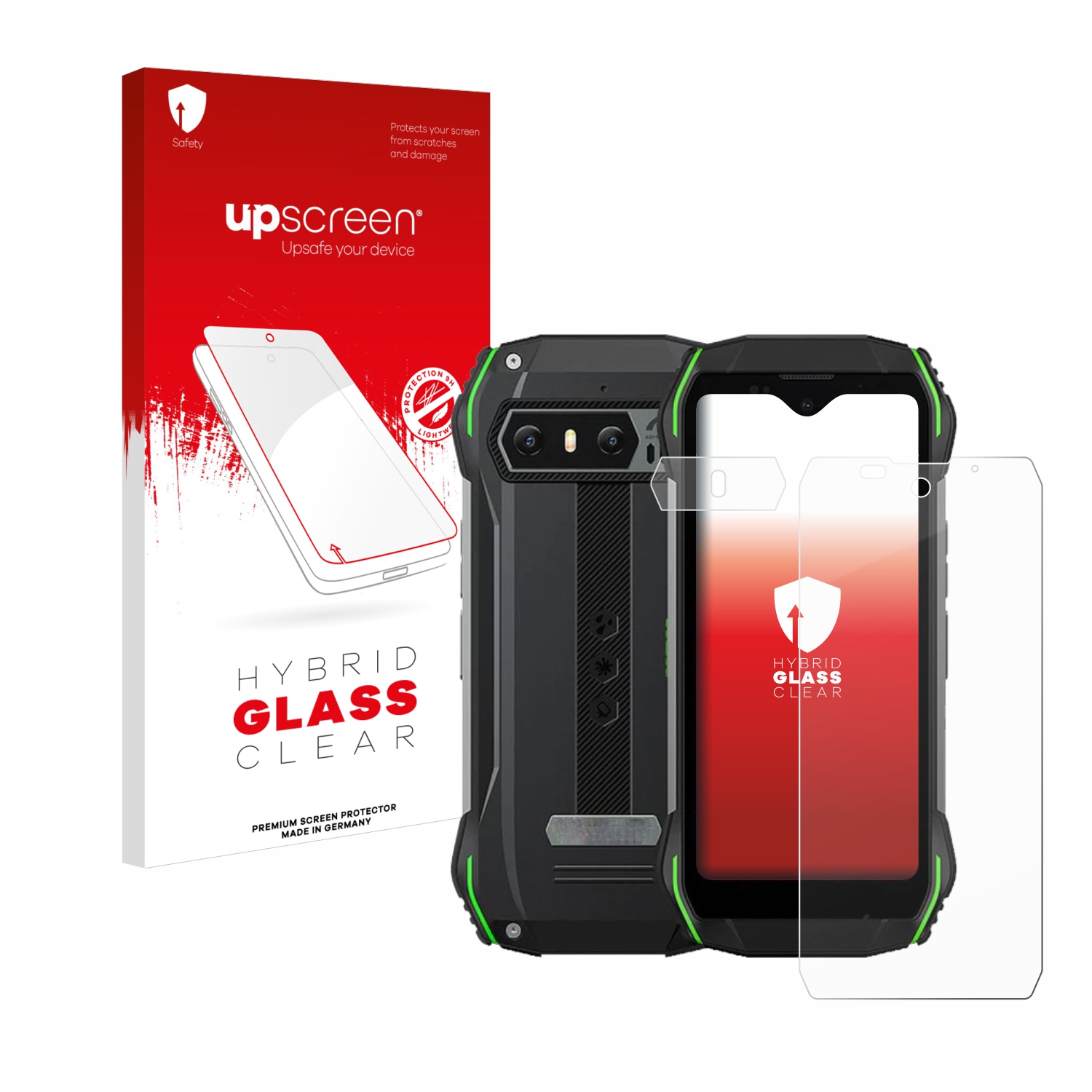 čirá skleněná fólie upscreen Hybrid Glas pro Blackview N6000 (displej+Kamera)