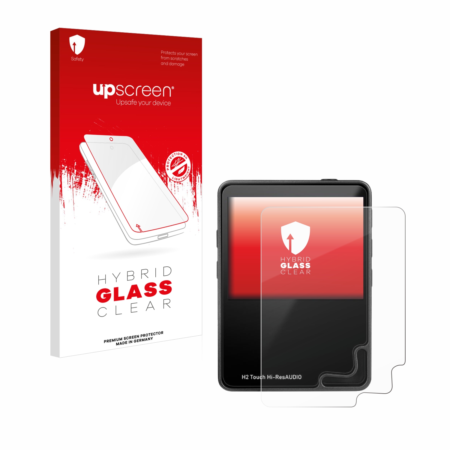čirá skleněná fólie upscreen Hybrid Glas pro HifiWalker H2 touch