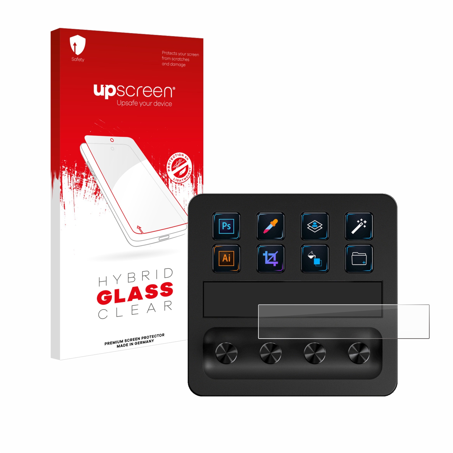 čirá skleněná fólie upscreen Hybrid Glas pro Elgato Stream Deck +