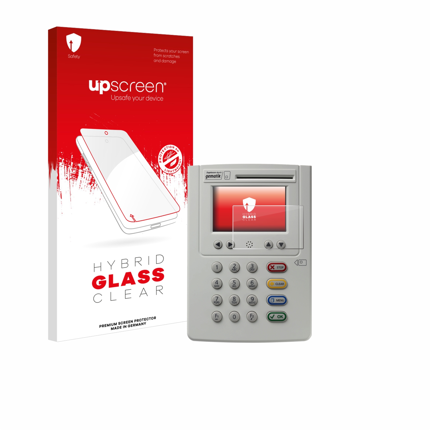 čirá skleněná fólie upscreen Hybrid Glas pro ingenico eHealth ORGA Neo 6141