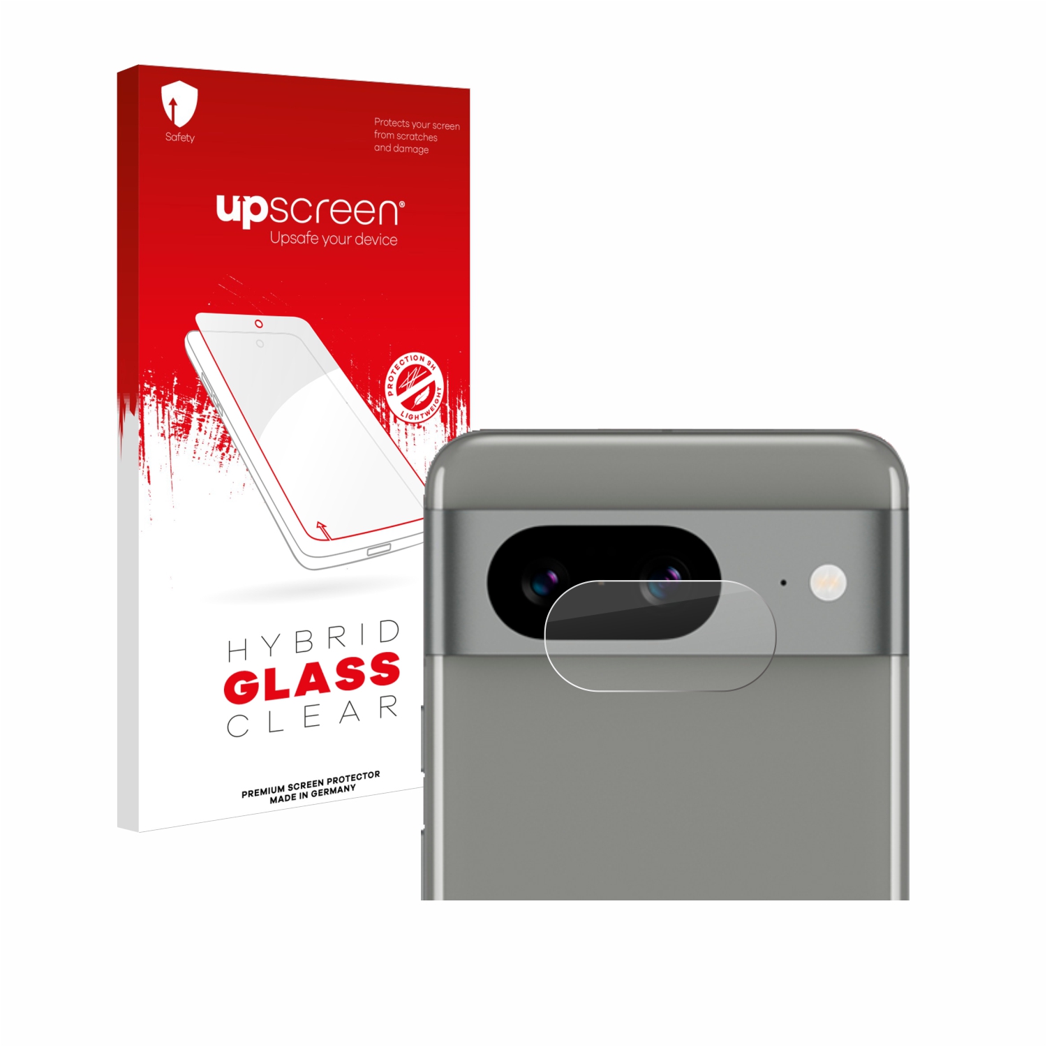 čirá skleněná fólie upscreen Hybrid Glas pro Google Pixel 8 (pouze kamera)