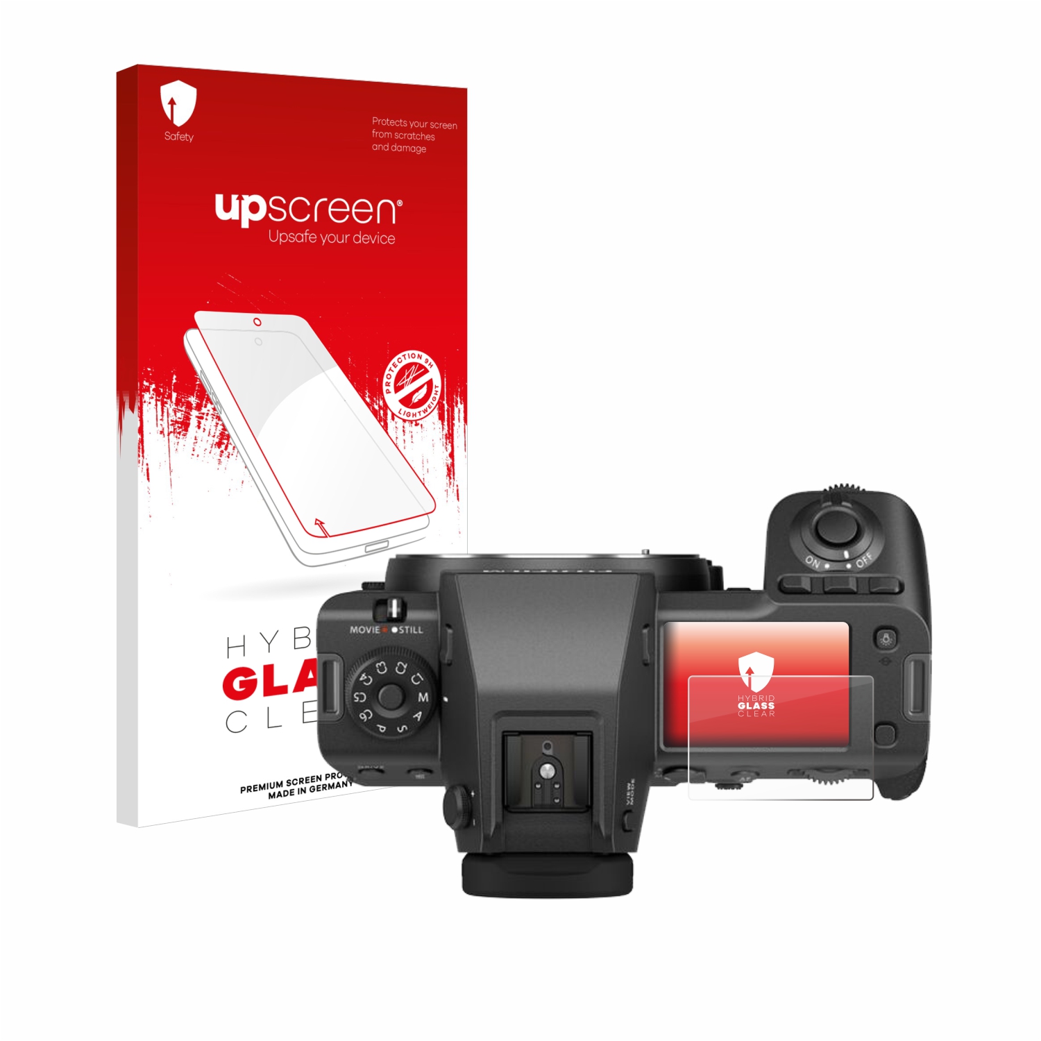 čirá skleněná fólie upscreen Hybrid Glas pro Fujifilm GFX100 II (displej na ramínku)