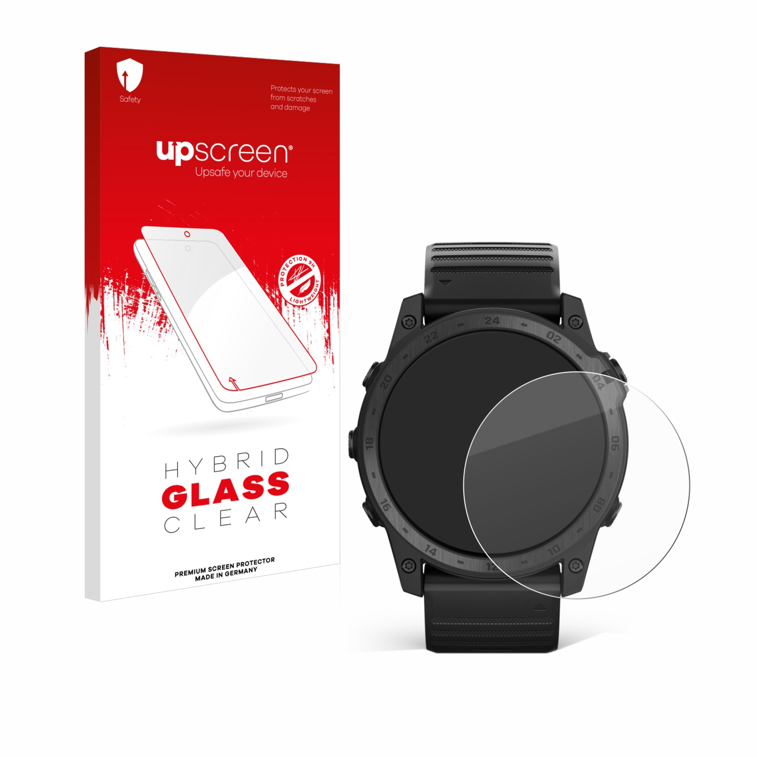 čirá skleněná fólie upscreen Hybrid Glas pro Garmin Tactix 7 AMOLED