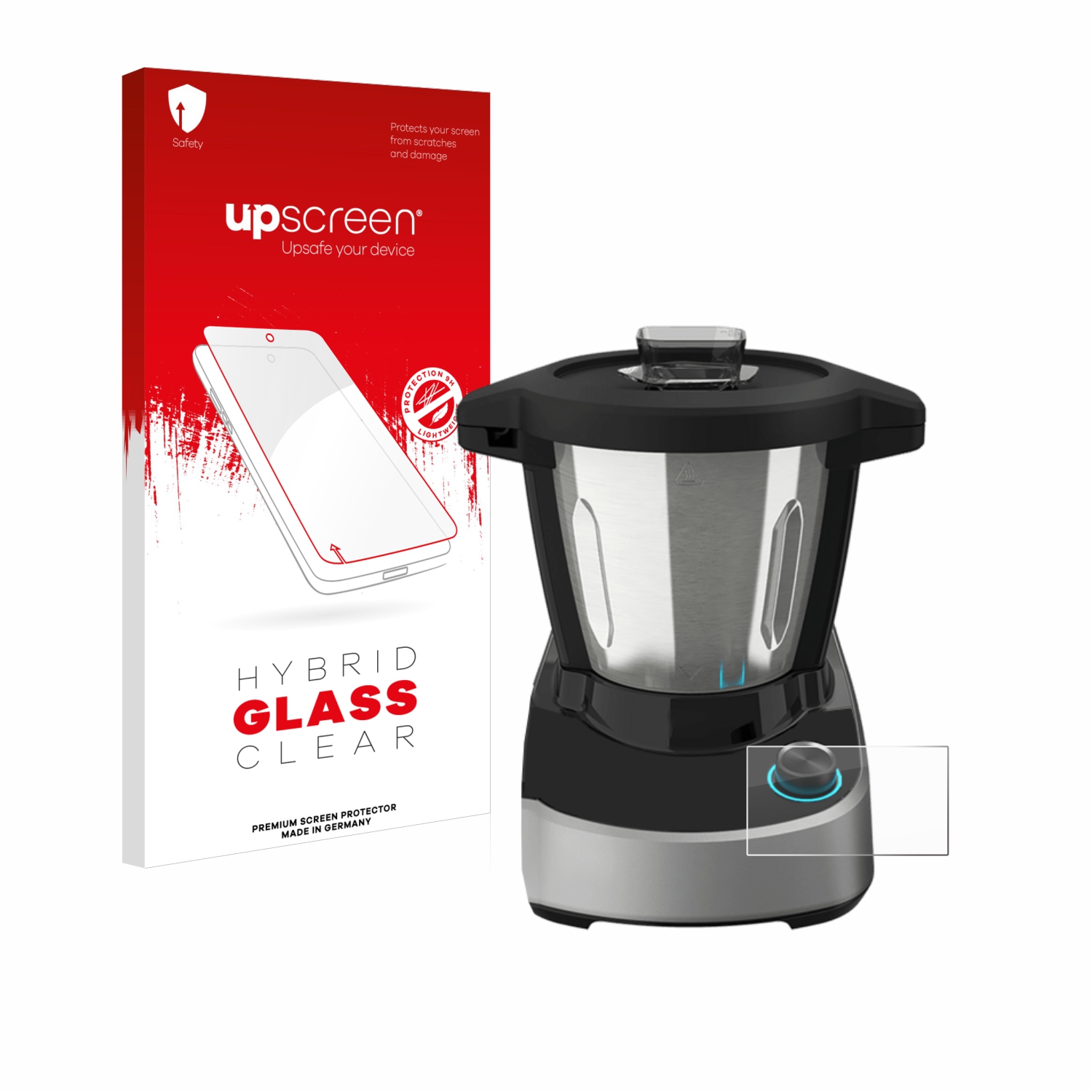 čirá skleněná fólie upscreen Hybrid Glas pro Cecotec Mambo Touch