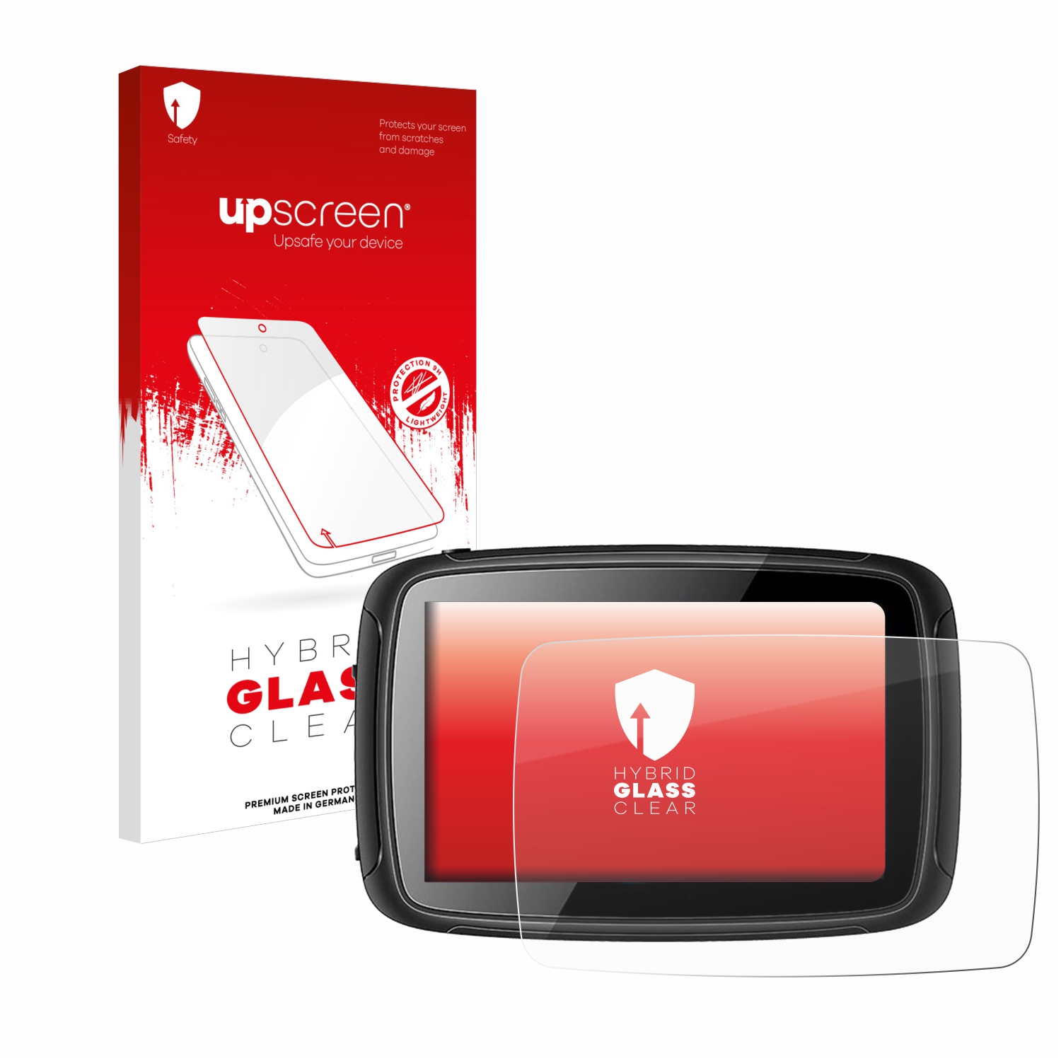čirá skleněná fólie upscreen Hybrid Glas pro Elebest Carplay C650 5