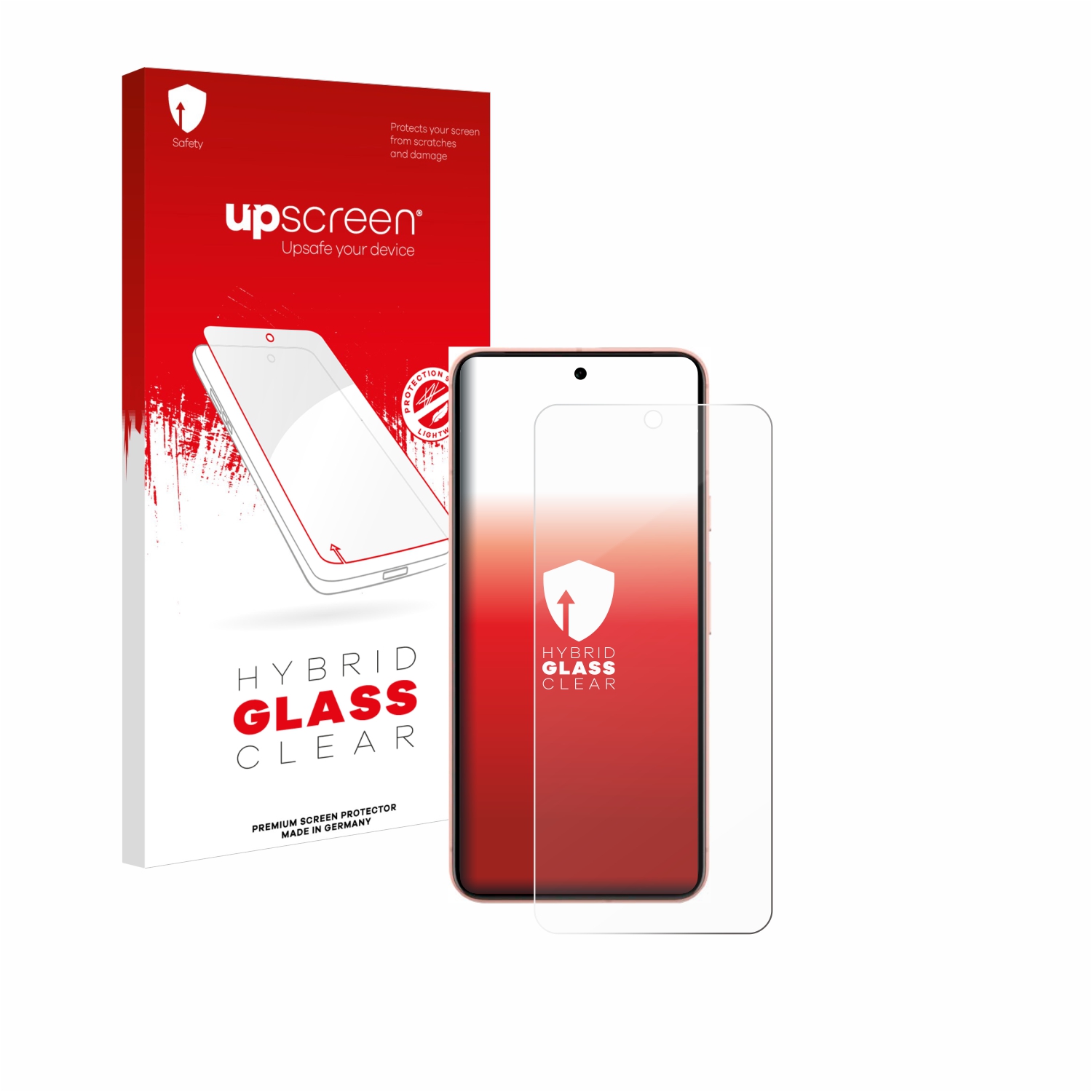 čirá skleněná fólie upscreen Hybrid Glas pro Google Pixel 8 (case-friendly)