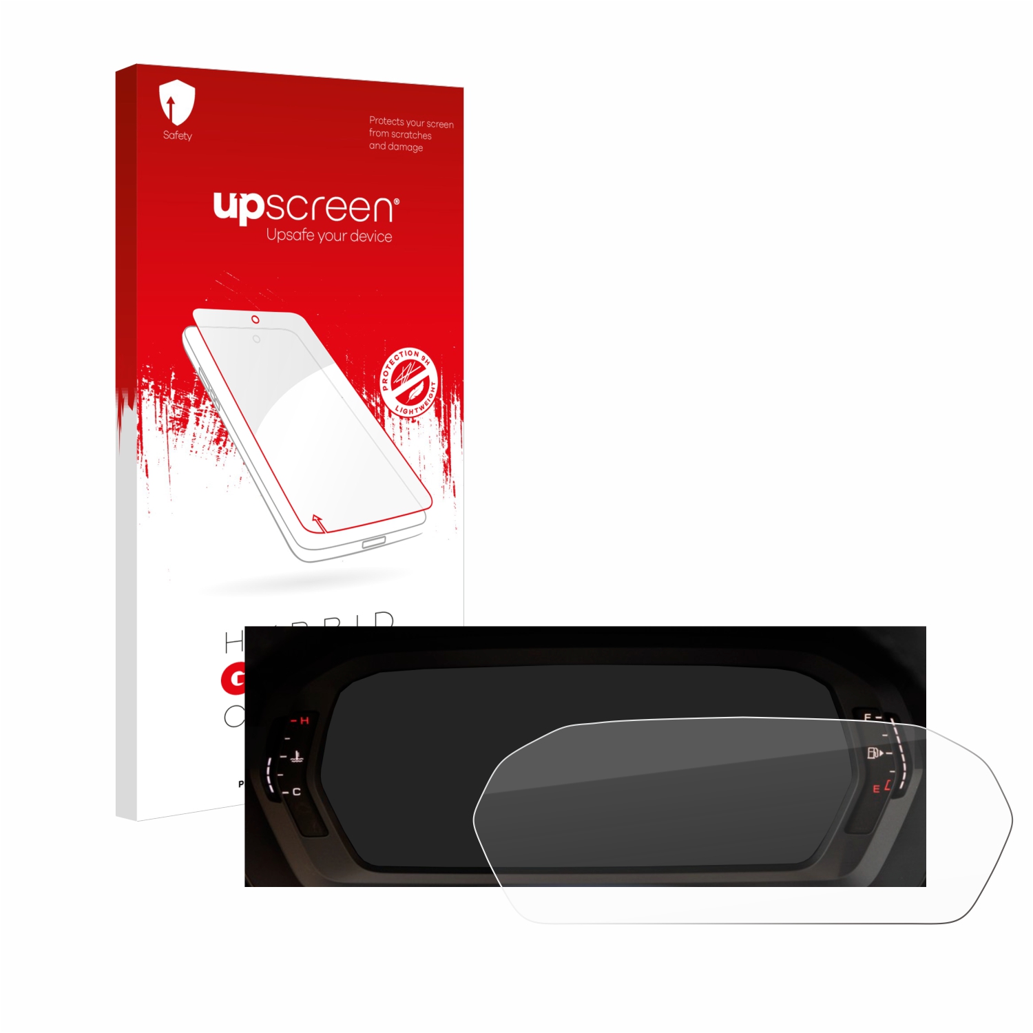 čirá skleněná fólie upscreen Hybrid Glas pro Audi A3 2023 Virtual cockpit