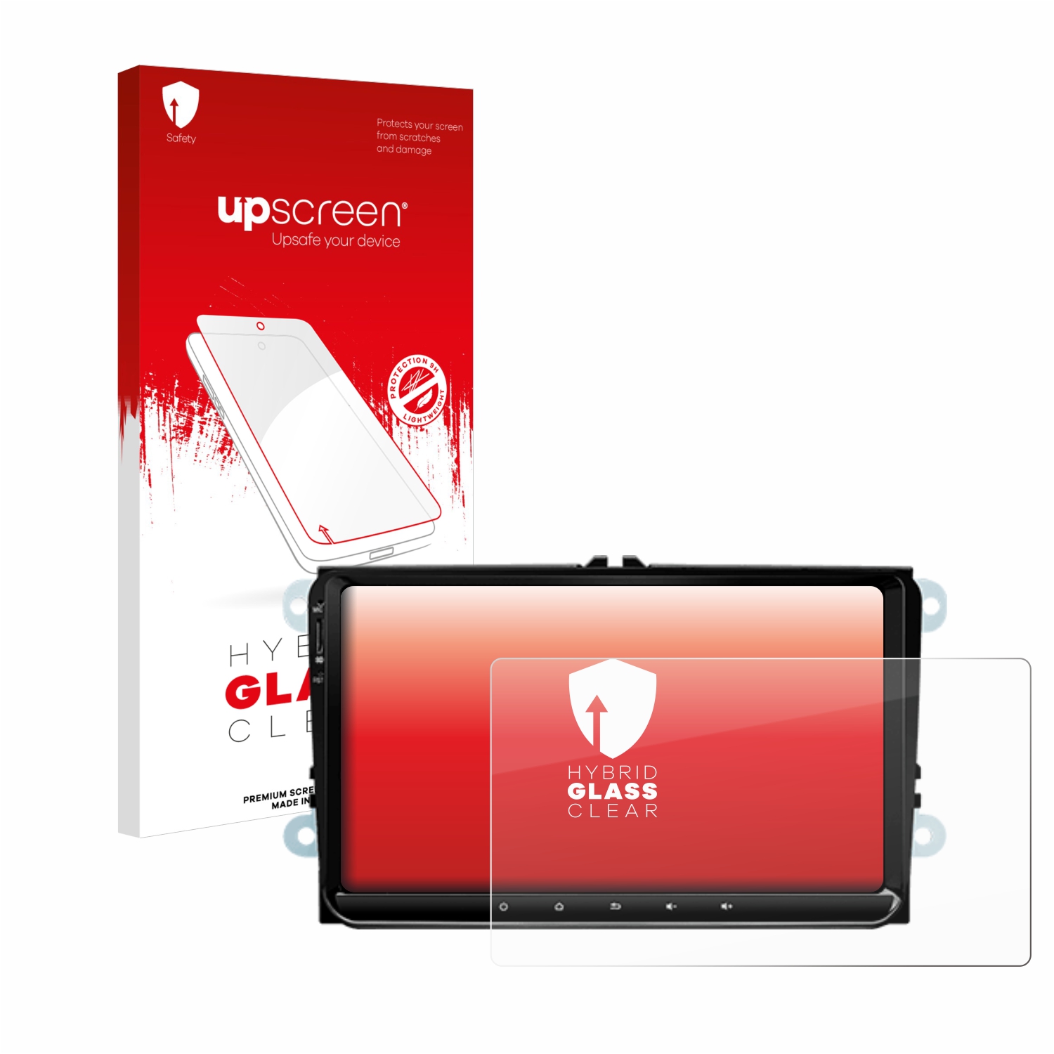 čirá skleněná fólie upscreen Hybrid Glas pro Eonon 53 SE