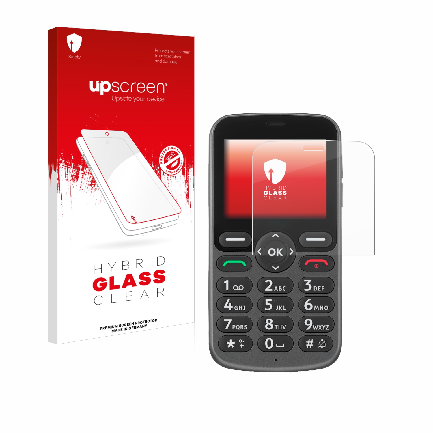 čirá skleněná fólie upscreen Hybrid Glas pro Doro 5860