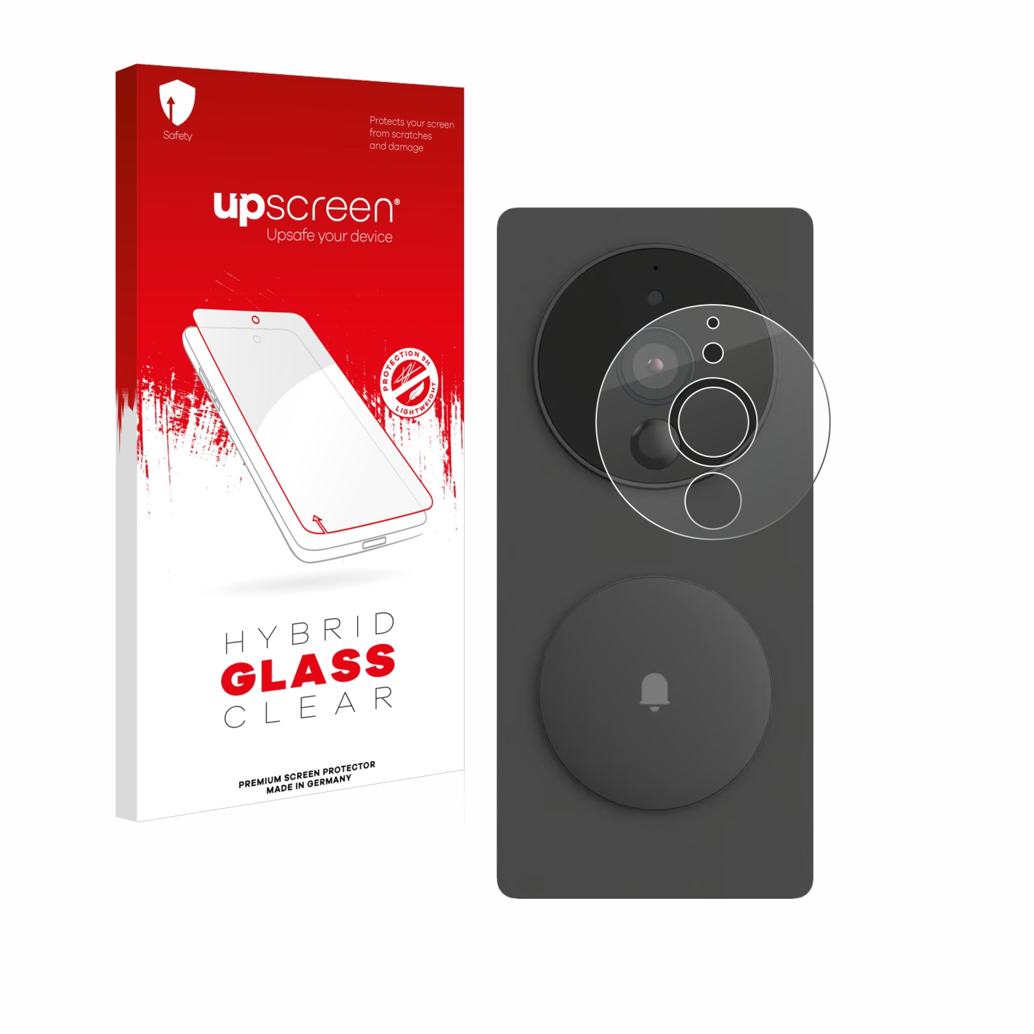 čirá skleněná fólie upscreen Hybrid Glas pro Aqara SVD-KIT1 (chytrý video zvonek G4)