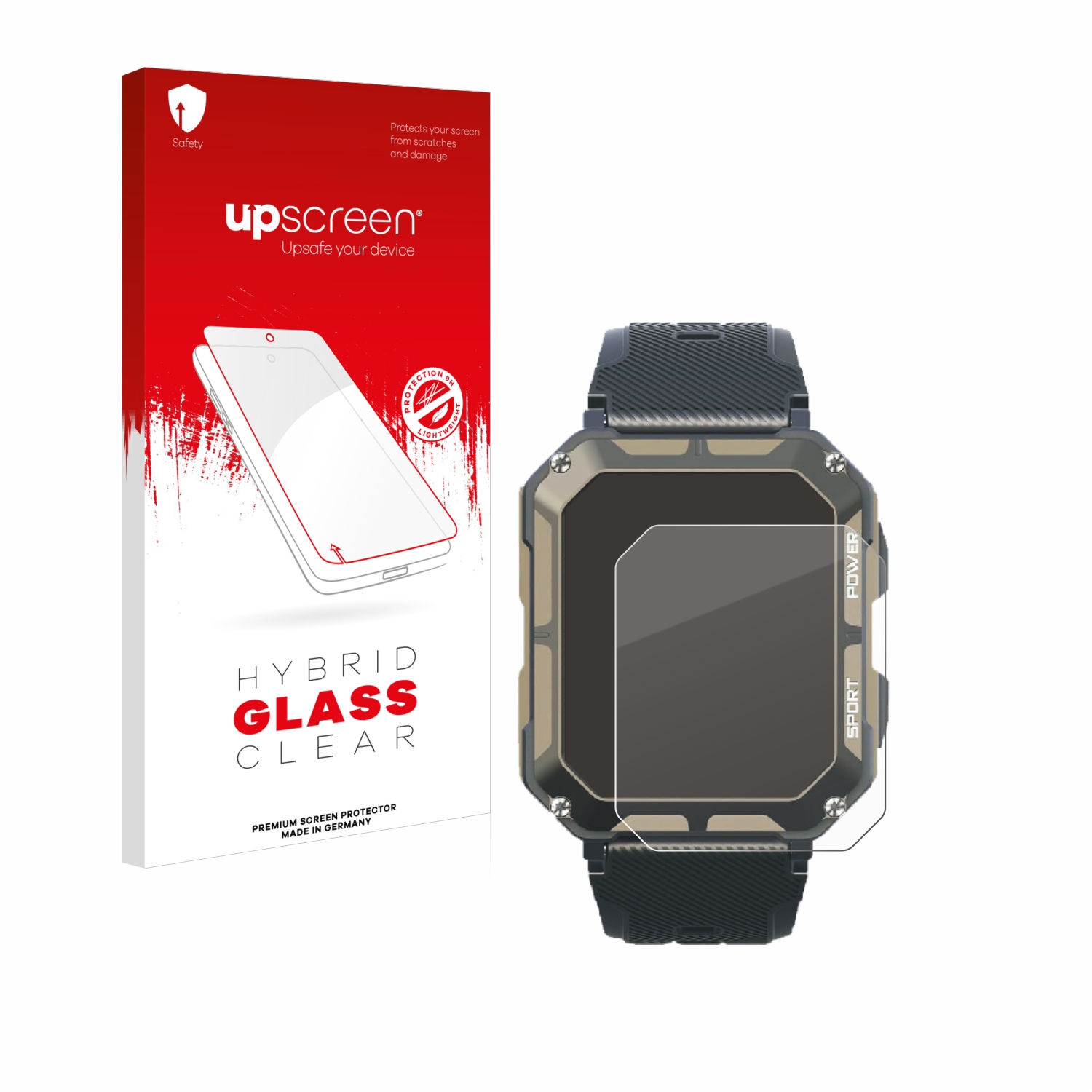 čirá skleněná fólie upscreen Hybrid Glas pro Blackview C20Pro 1.83