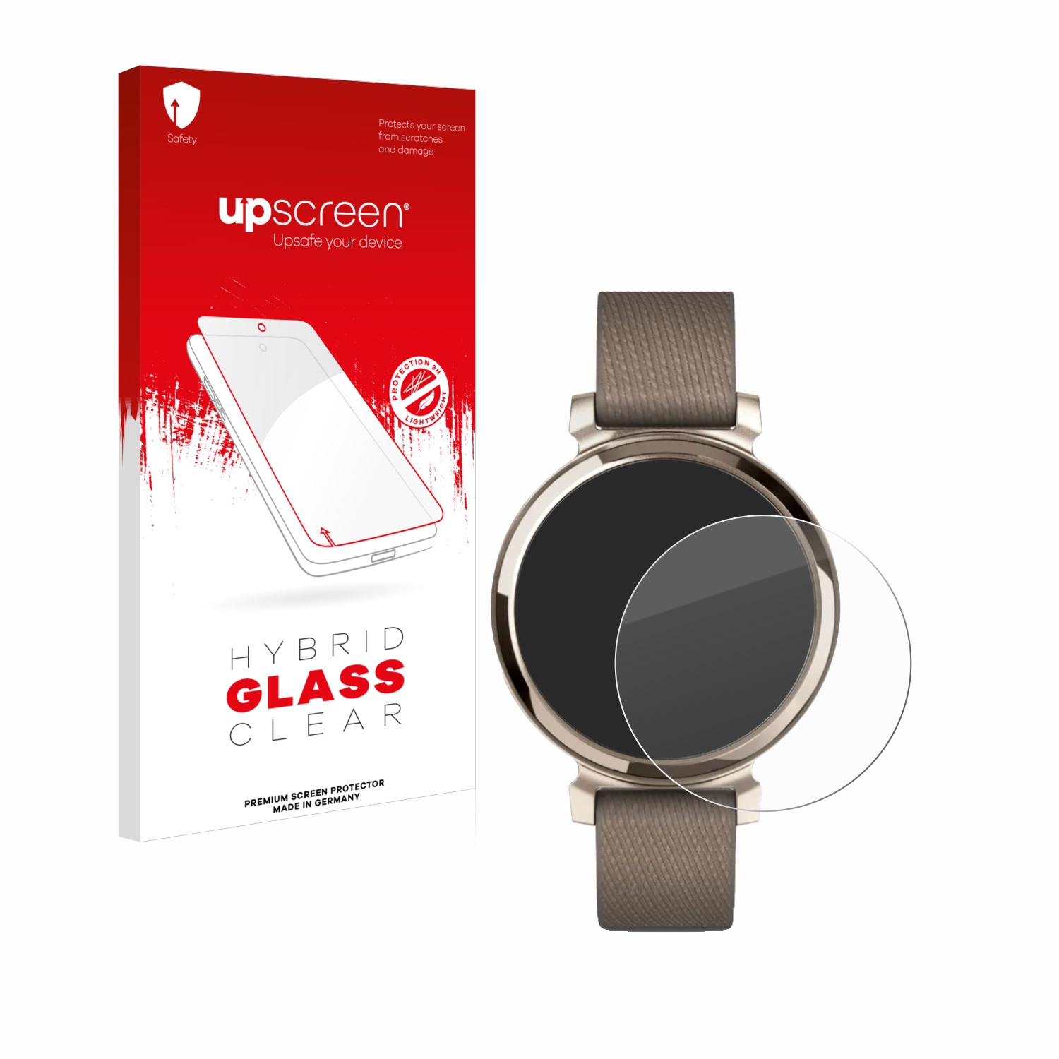 čirá skleněná fólie upscreen Hybrid Glas pro Garmin Lily 2