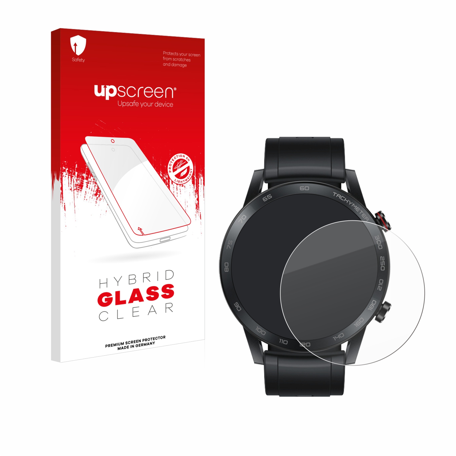 čirá skleněná fólie upscreen Hybrid Glas pro Honor MagicWatch 2 (46 mm)