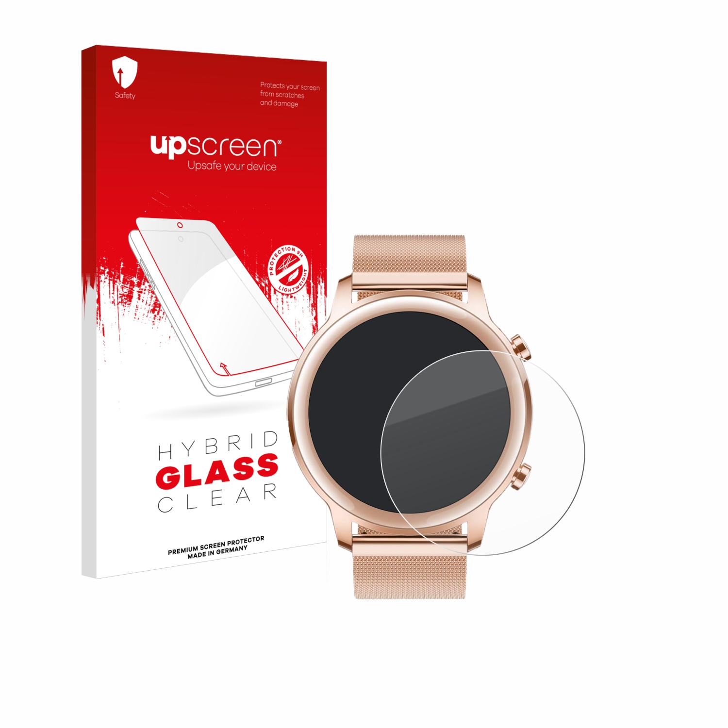 čirá skleněná fólie upscreen Hybrid Glas pro Honor MagicWatch 2 (42 mm)
