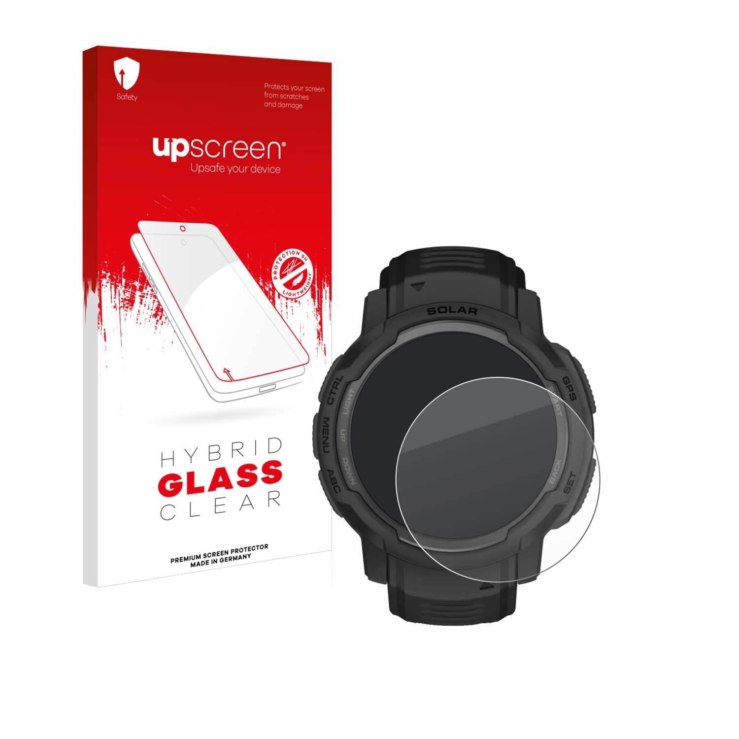 čirá skleněná fólie upscreen Hybrid Glas pro Garmin Instinct Crossover