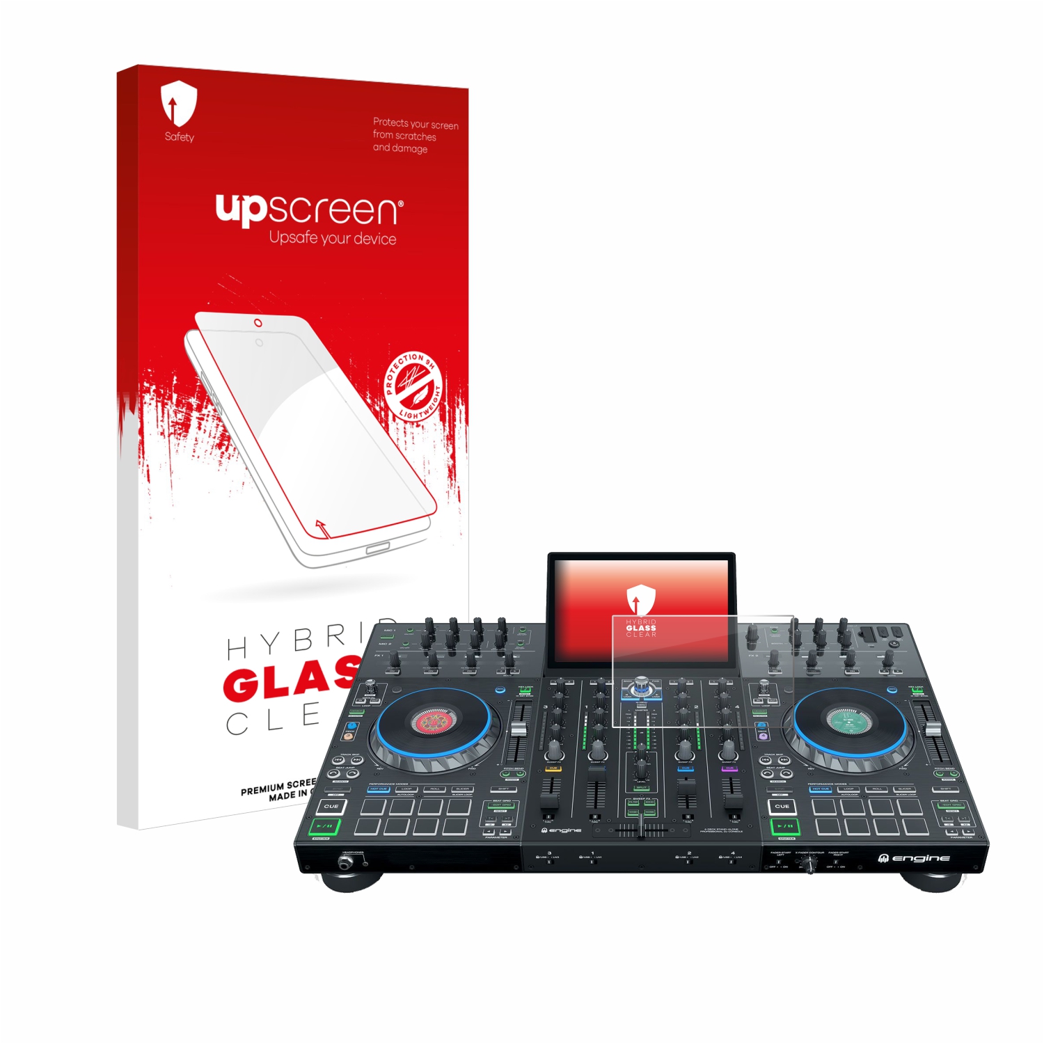 čirá skleněná fólie upscreen Hybrid Glas pro Denon DJ Prime 4+