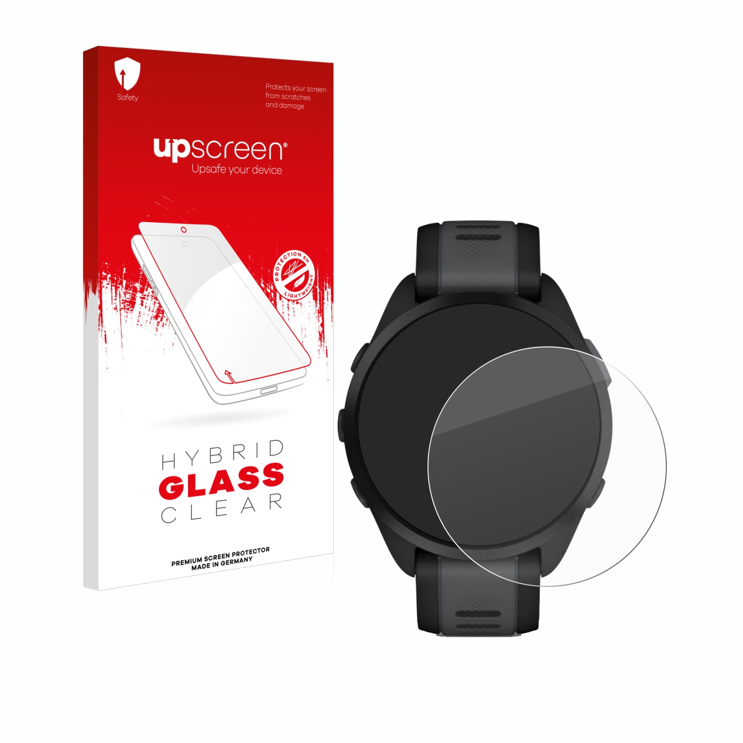 čirá skleněná fólie upscreen Hybrid Glas pro Garmin Forerunner 165