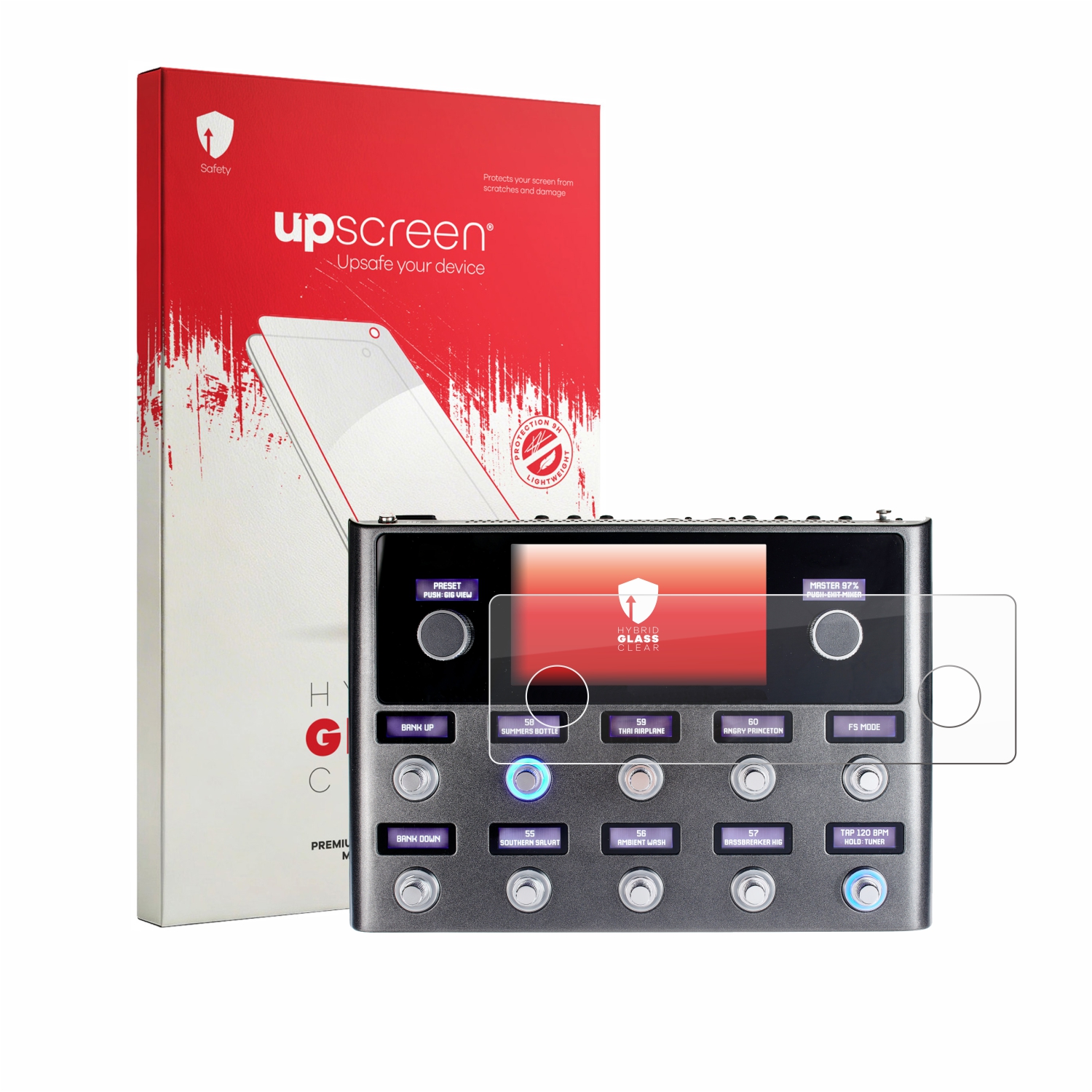 čirá skleněná fólie upscreen Hybrid Glas pro Fender Tone Master Pro