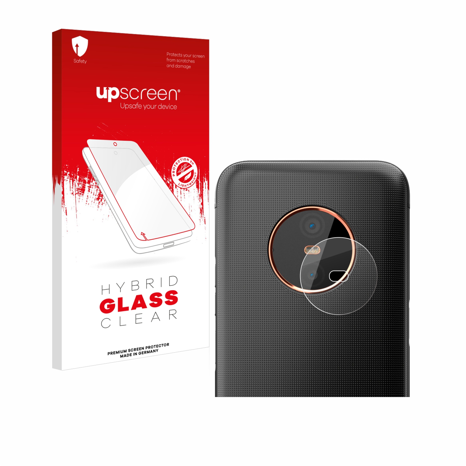 čirá skleněná fólie upscreen Hybrid Glas pro Gigaset GX6 Pro (pouze kamera)