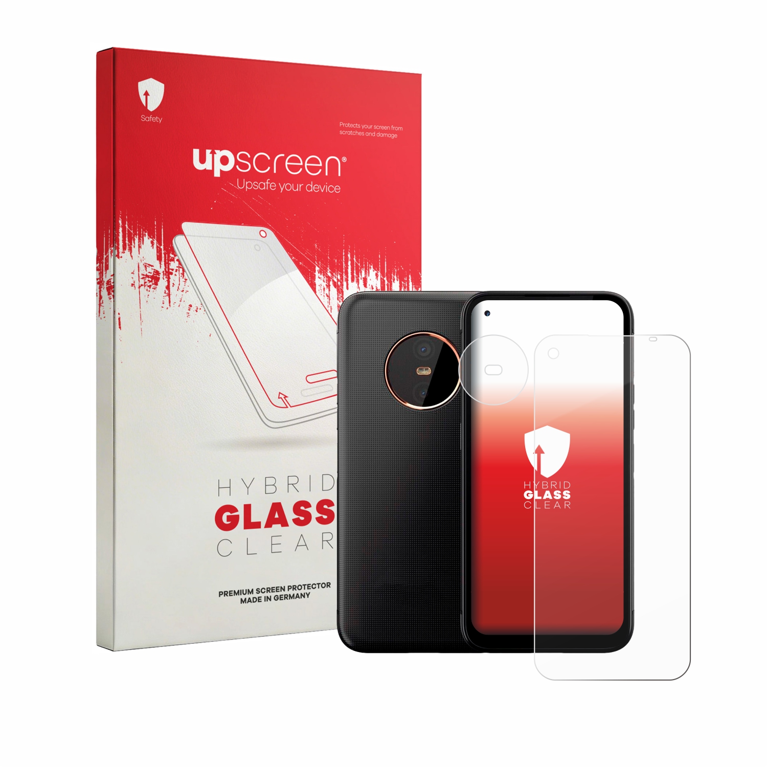 čirá skleněná fólie upscreen Hybrid Glas pro Gigaset GX6 Pro (displej+Kamera)