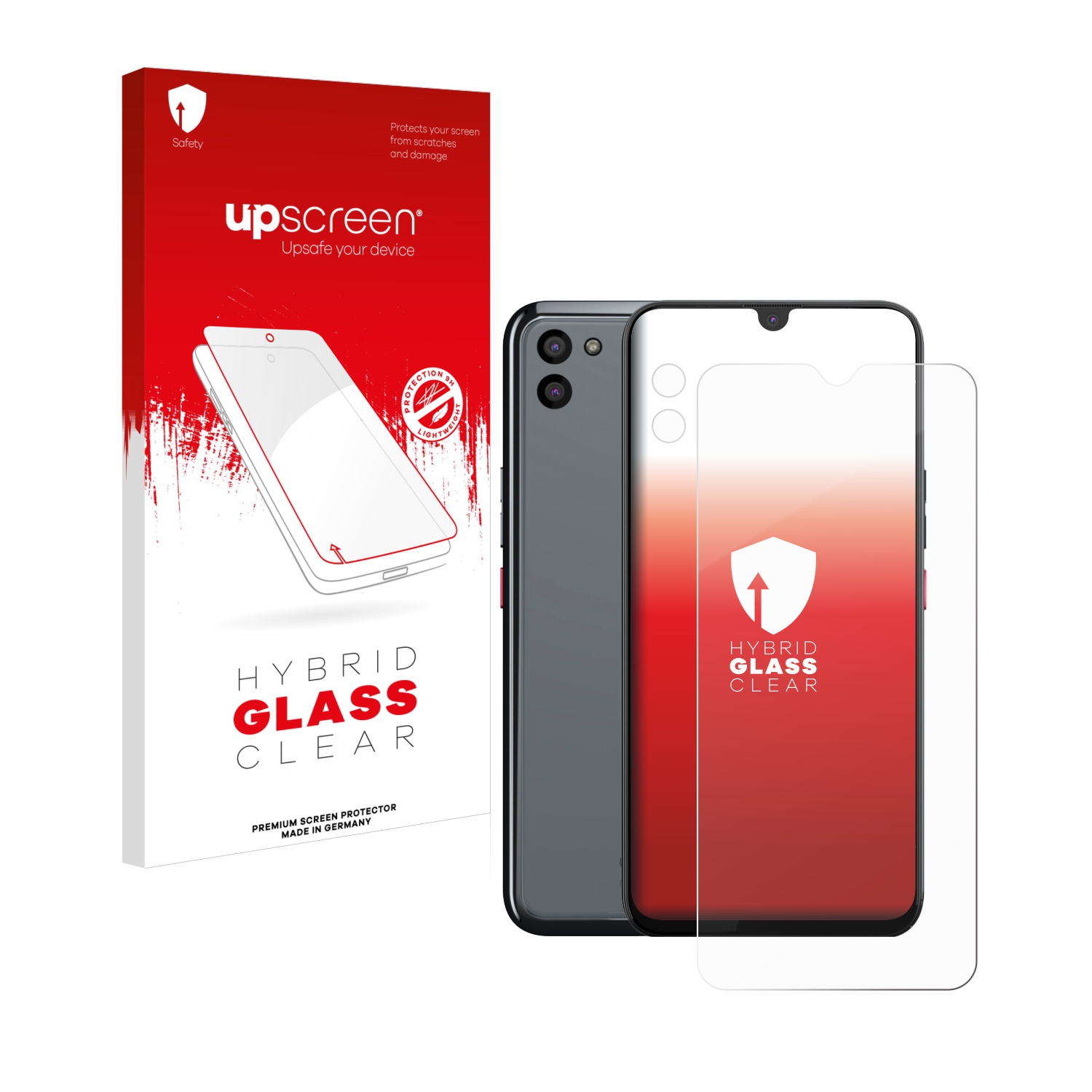 čirá skleněná fólie upscreen Hybrid Glas pro Gigaset GS5 PRO SE (displej+Kamera)