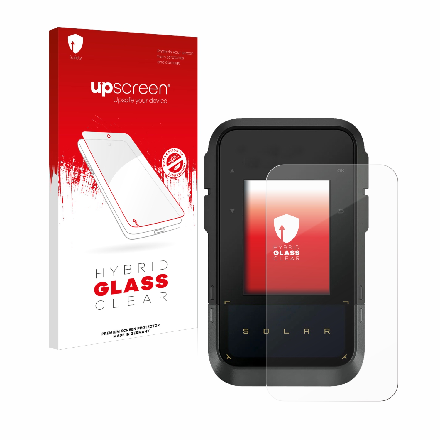 čirá skleněná fólie upscreen Hybrid Glas pro Garmin eTrex Solar
