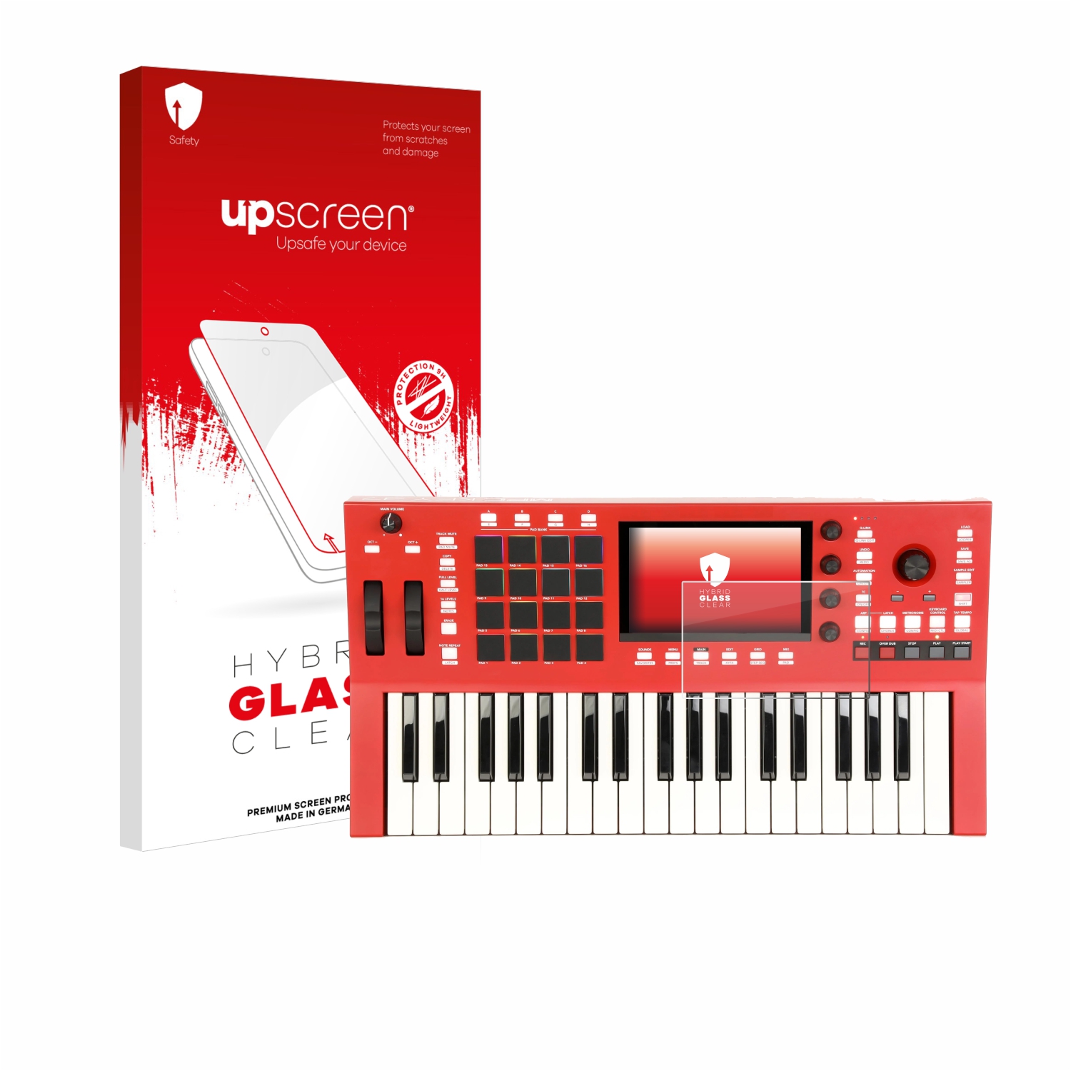 čirá skleněná fólie upscreen Hybrid Glas pro Akai Professional MPC Key 37