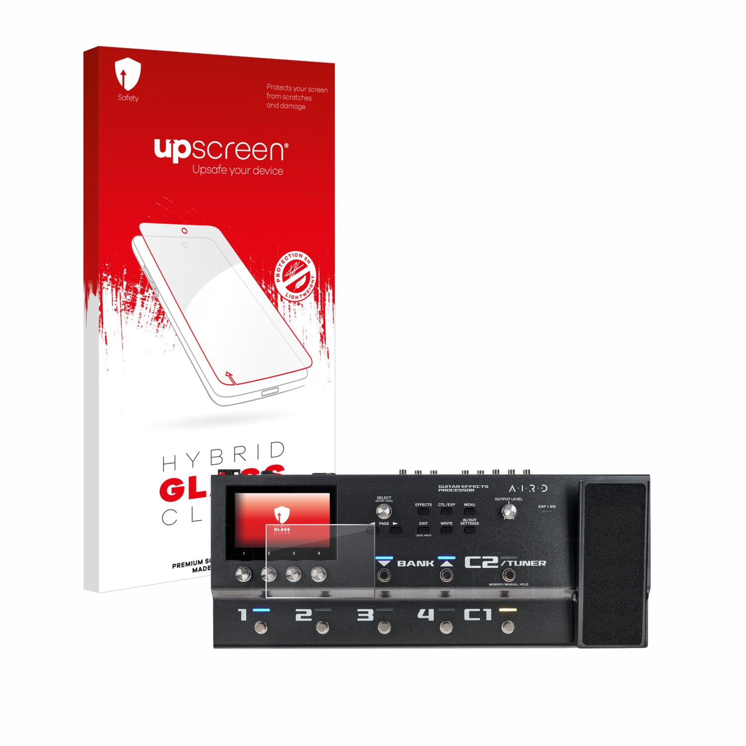 čirá skleněná fólie upscreen Hybrid Glas pro Boss GX-100