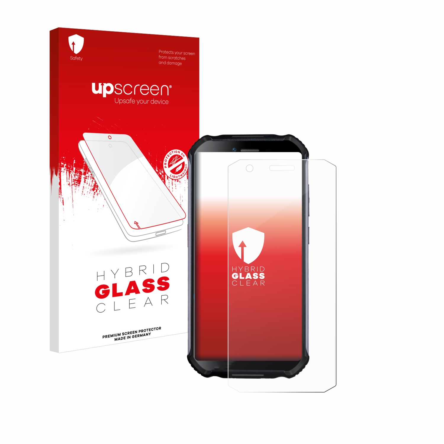 čirá skleněná fólie upscreen Hybrid Glas pro Doogee S41 Plus