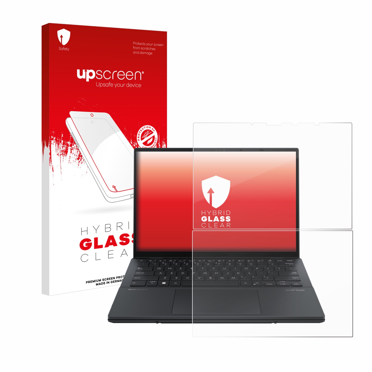 čirá skleněná fólie upscreen Hybrid Glas pro ASUS ZenBook Duo OLED 2024 UX8406