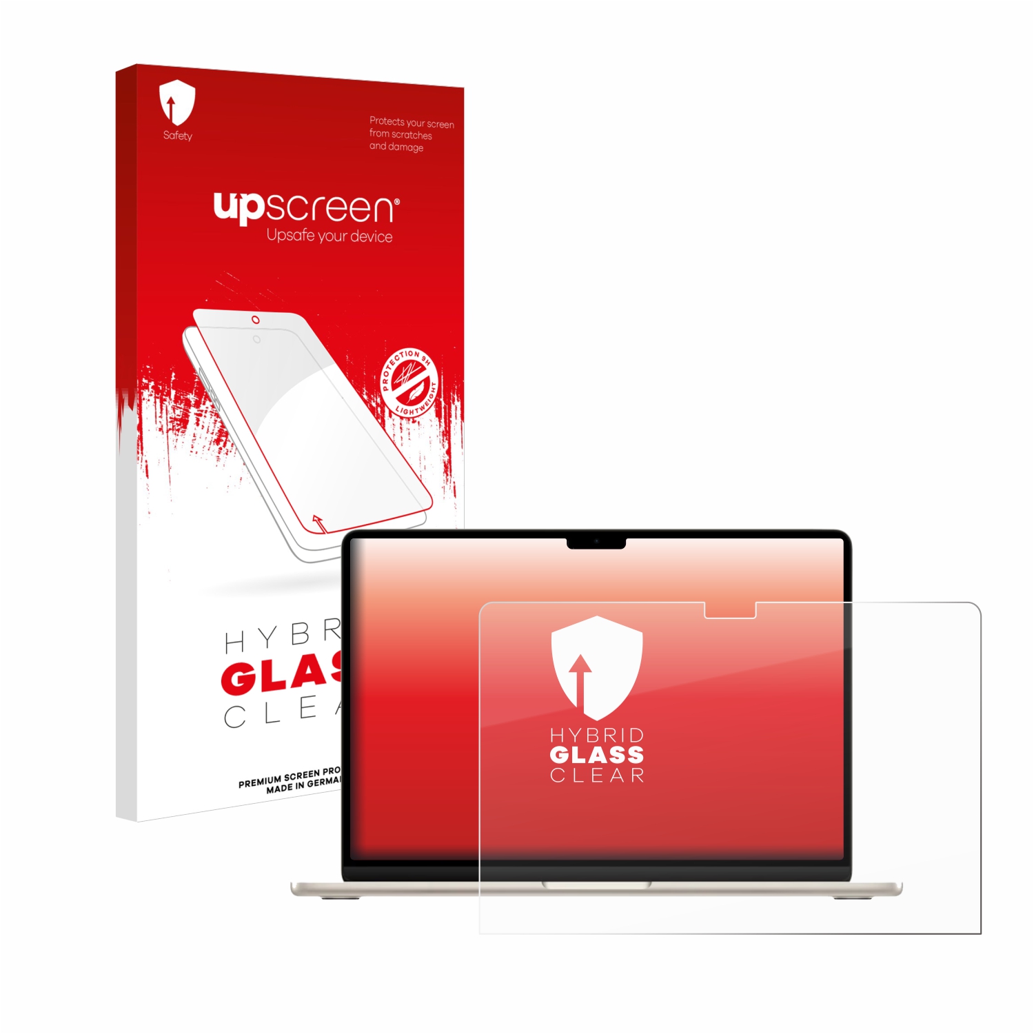 čirá skleněná fólie upscreen Hybrid Glas pro Apple MacBook Air 15 M3 2024