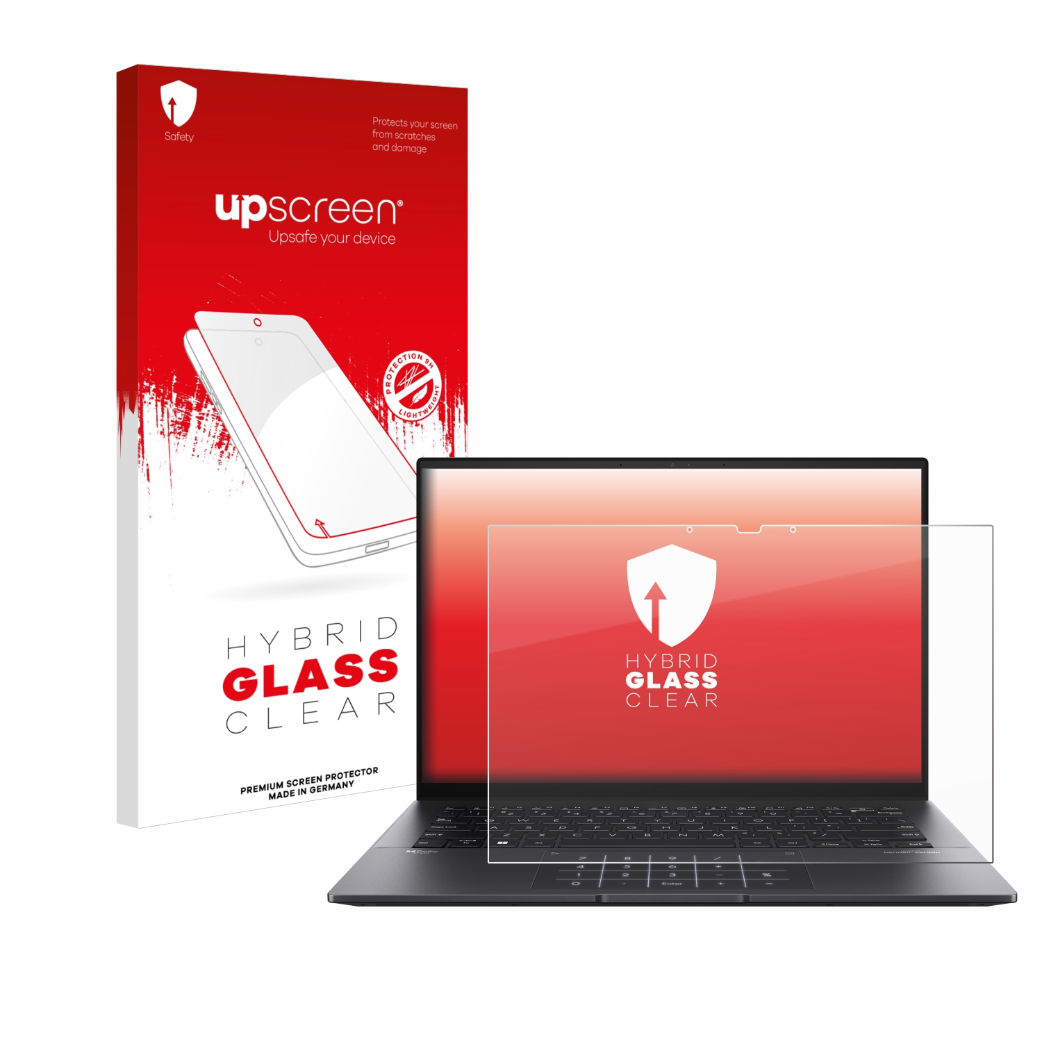 čirá skleněná fólie upscreen Hybrid Glas pro ASUS ZenBook 14 OLED UM3402